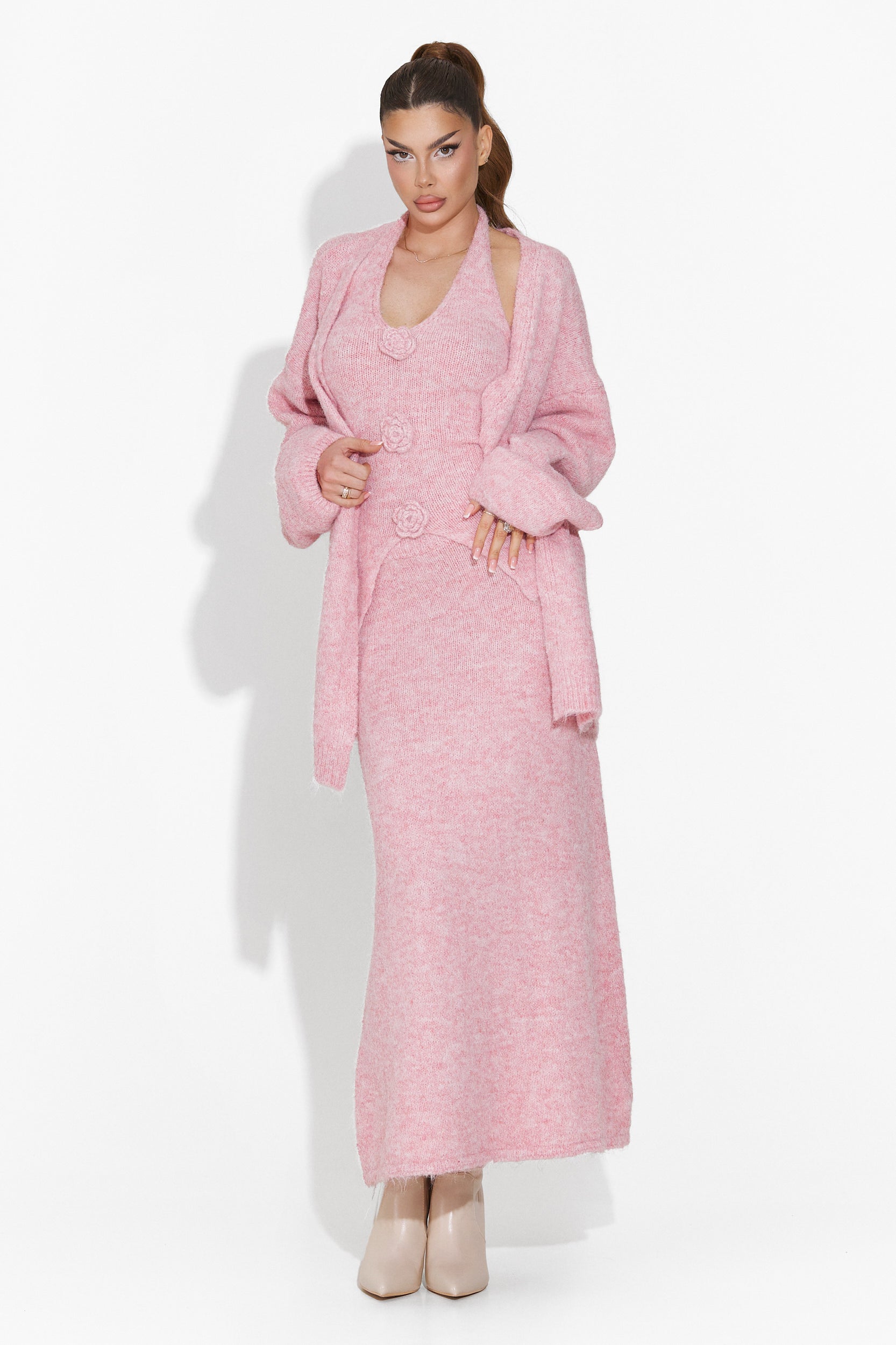 Ineza Bogas Pink Skirt Set