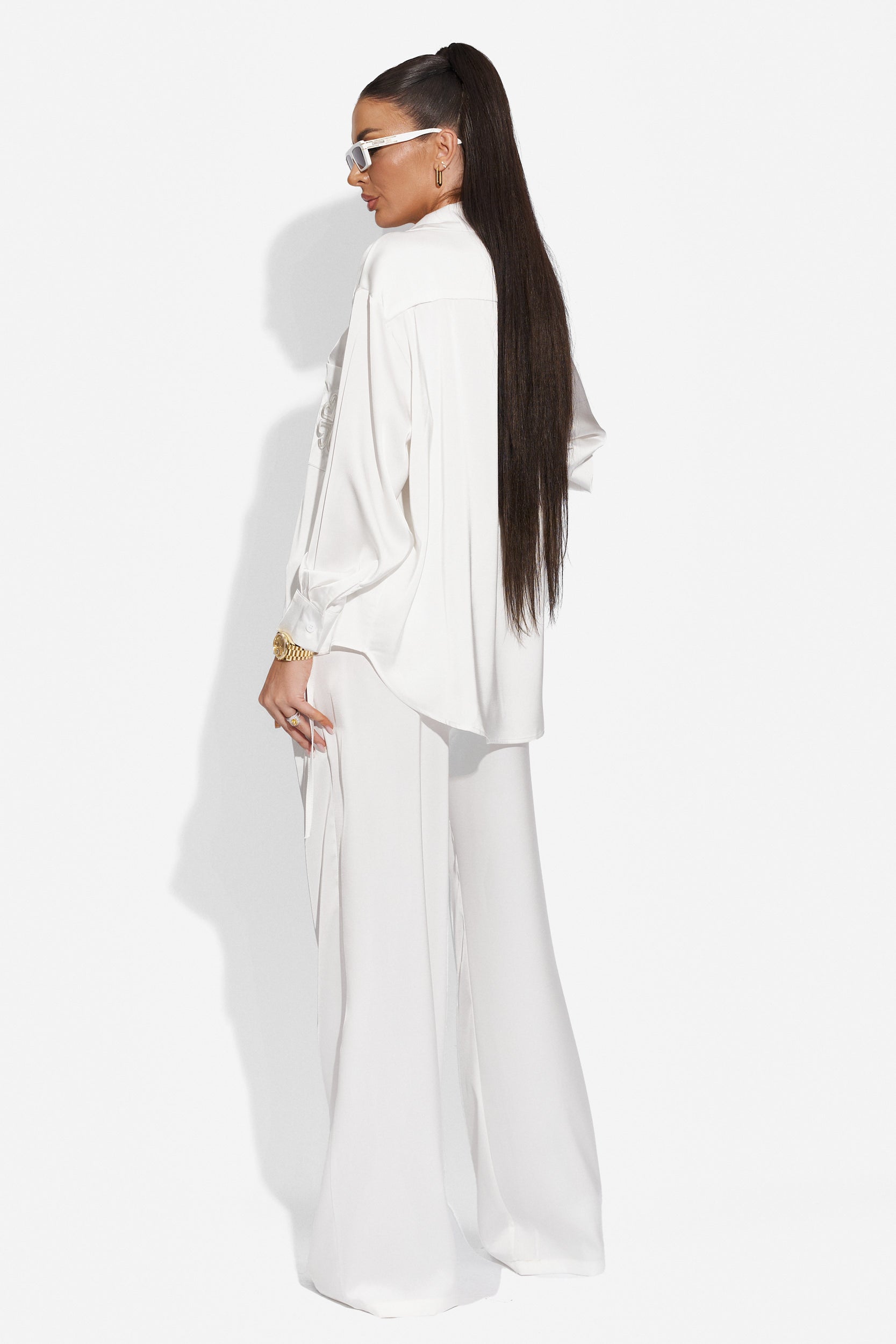 Nikanor Bogas White Pants Suit