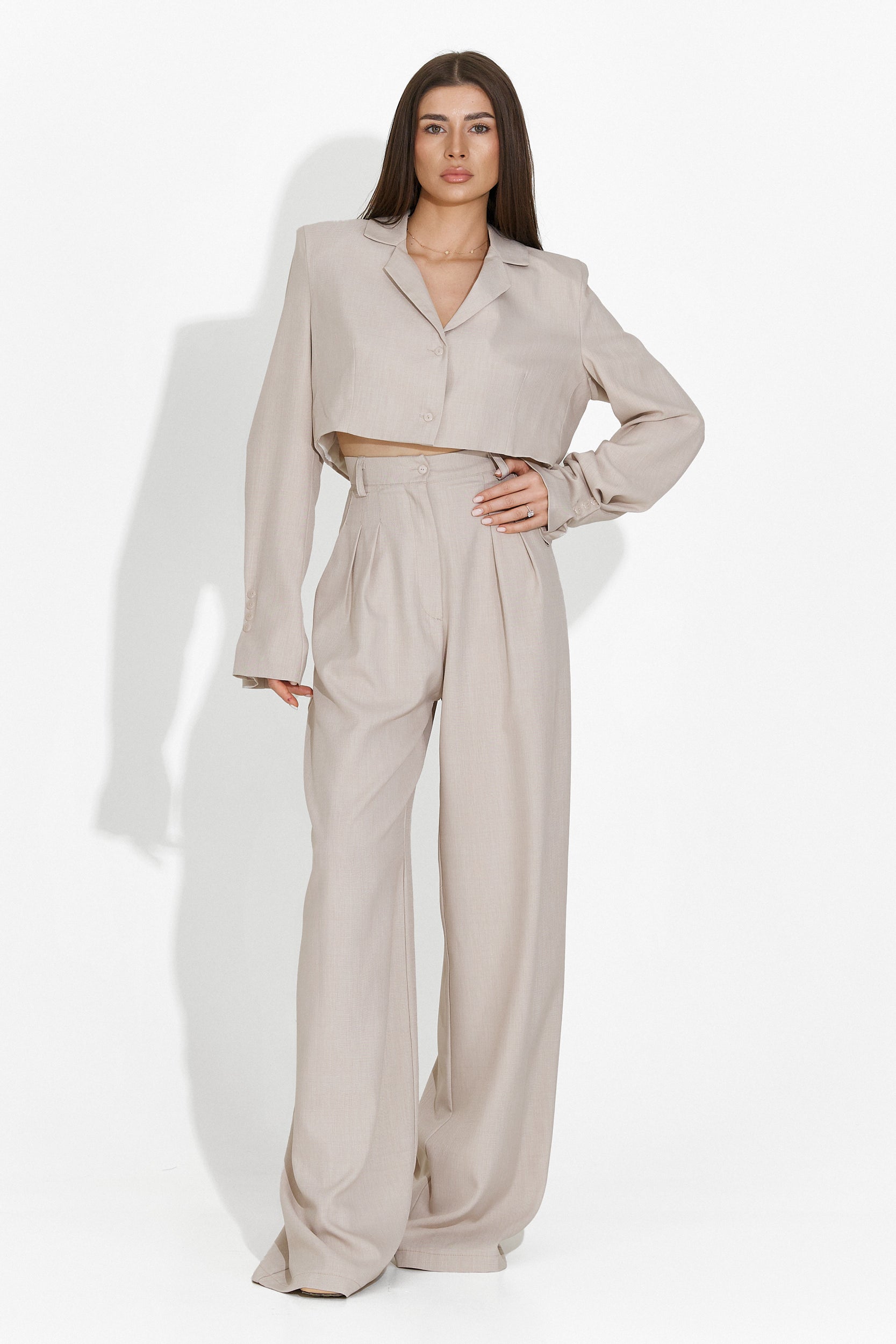 Compleu cu pantaloni bej Fozy Bogas