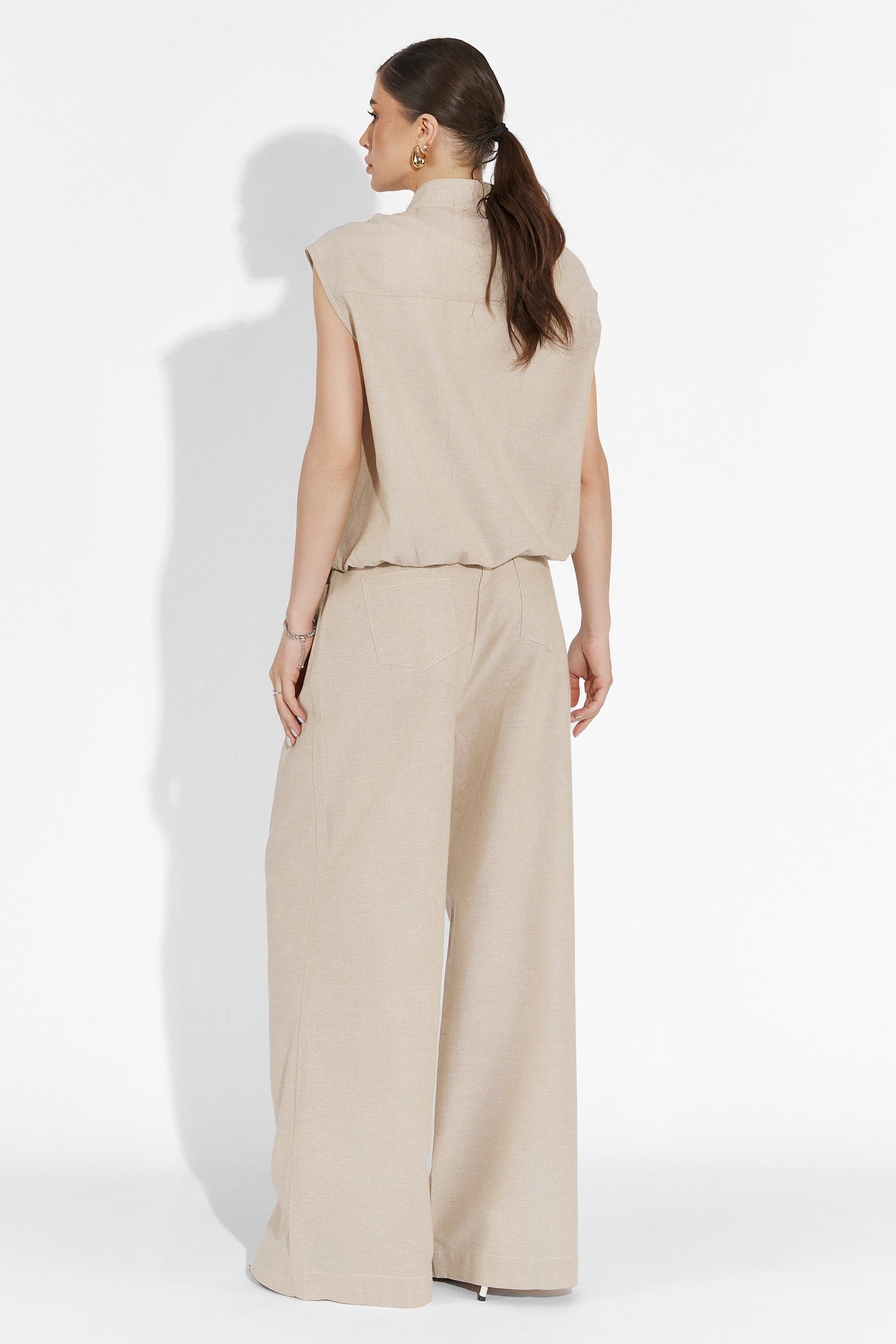 Onulko Bogas Beige Pants Suit