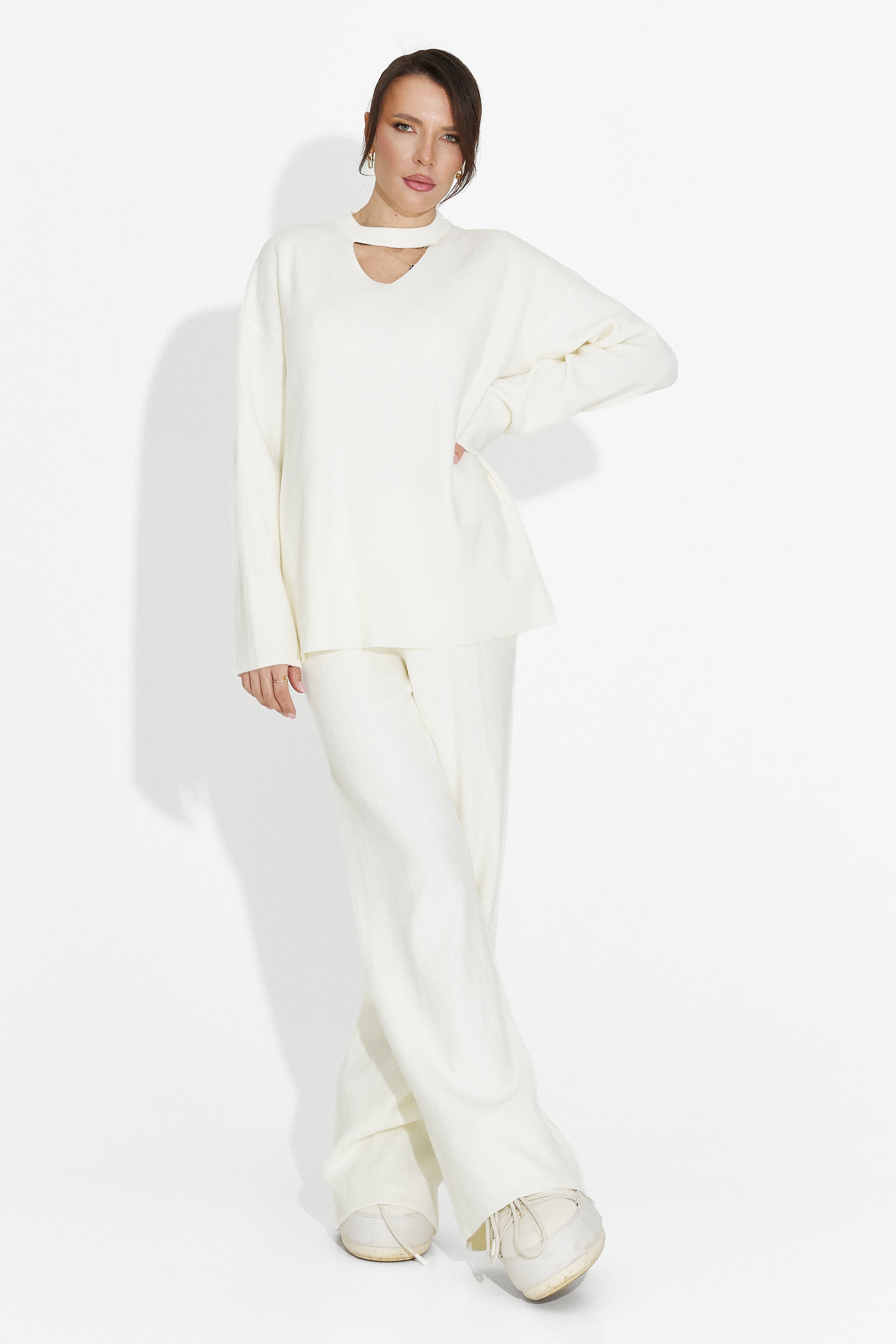 Cream pants set Kania Bogas