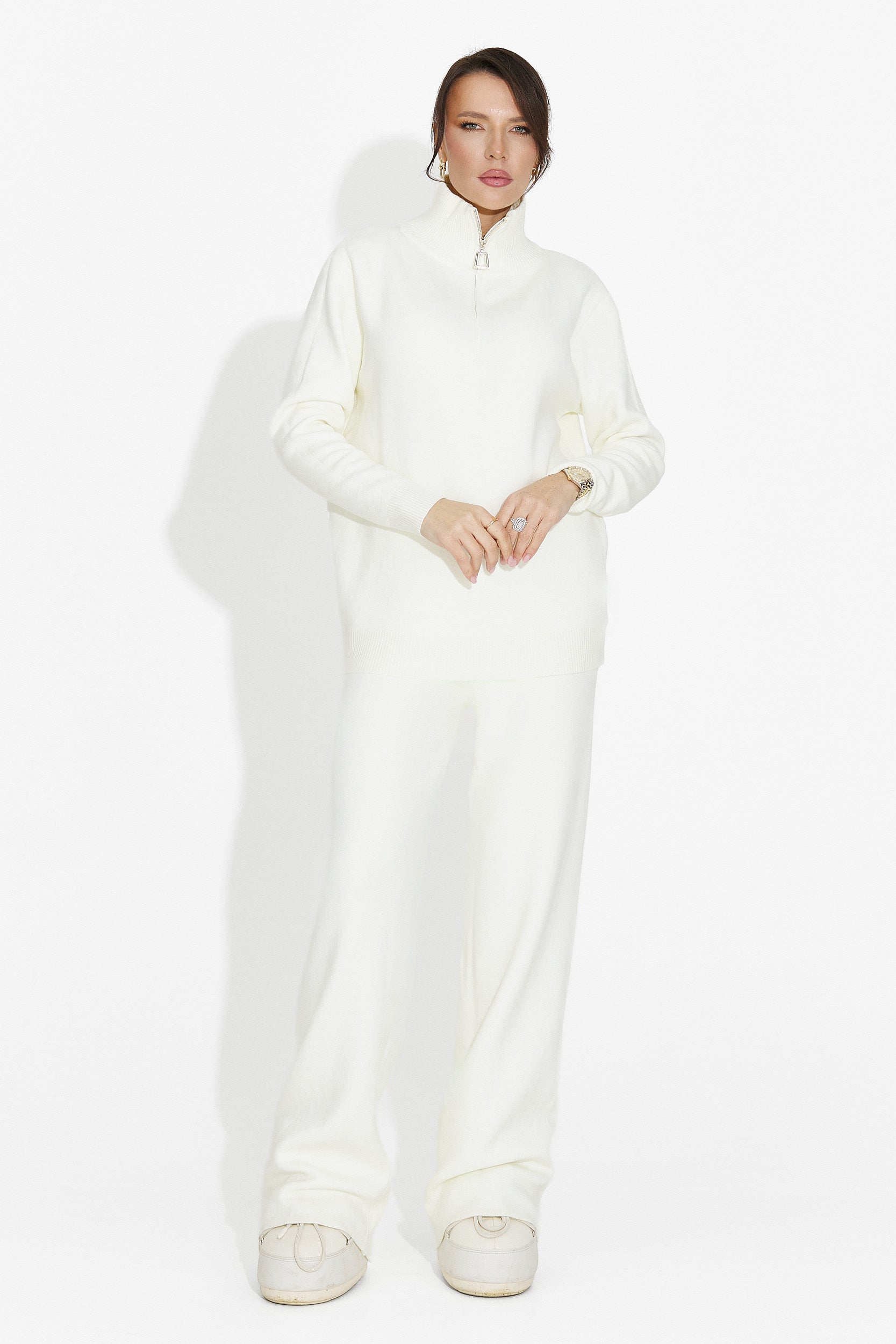 Compleu cu pantaloni crem Lebrisa Bogas