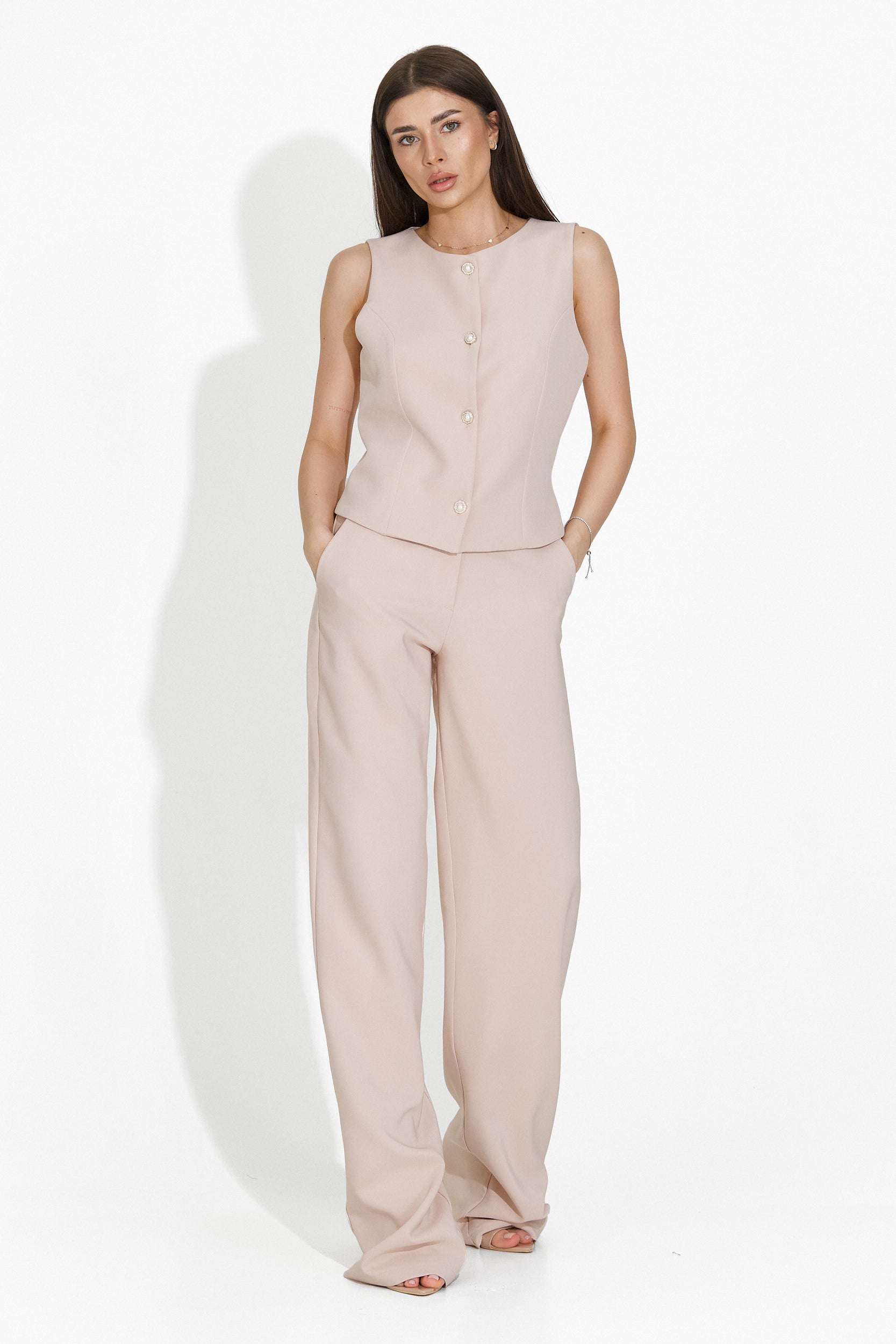 Beige Women's Pants Suit Barnysa Bogas