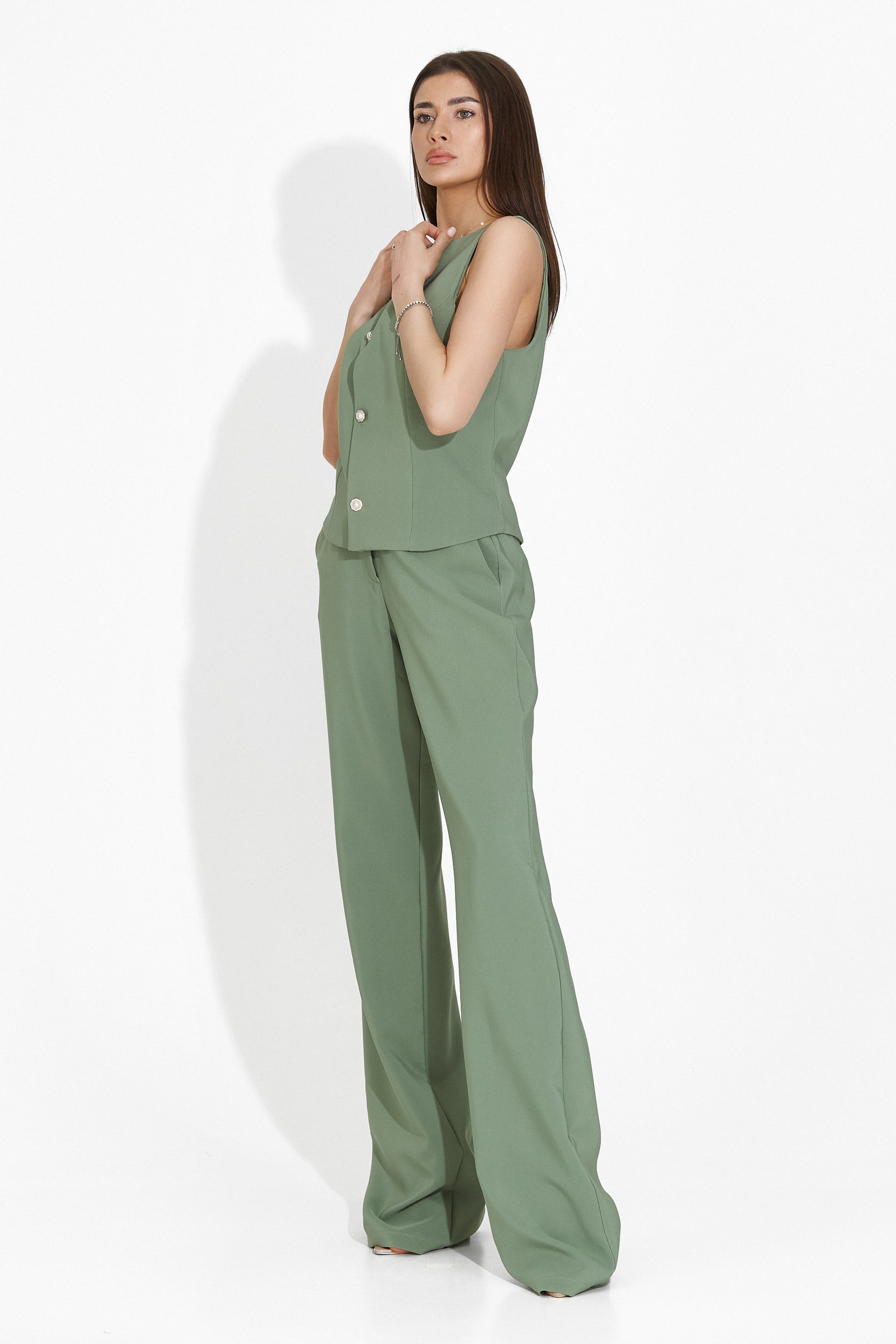 Barnysa Bogas Green Women's Pantsuit