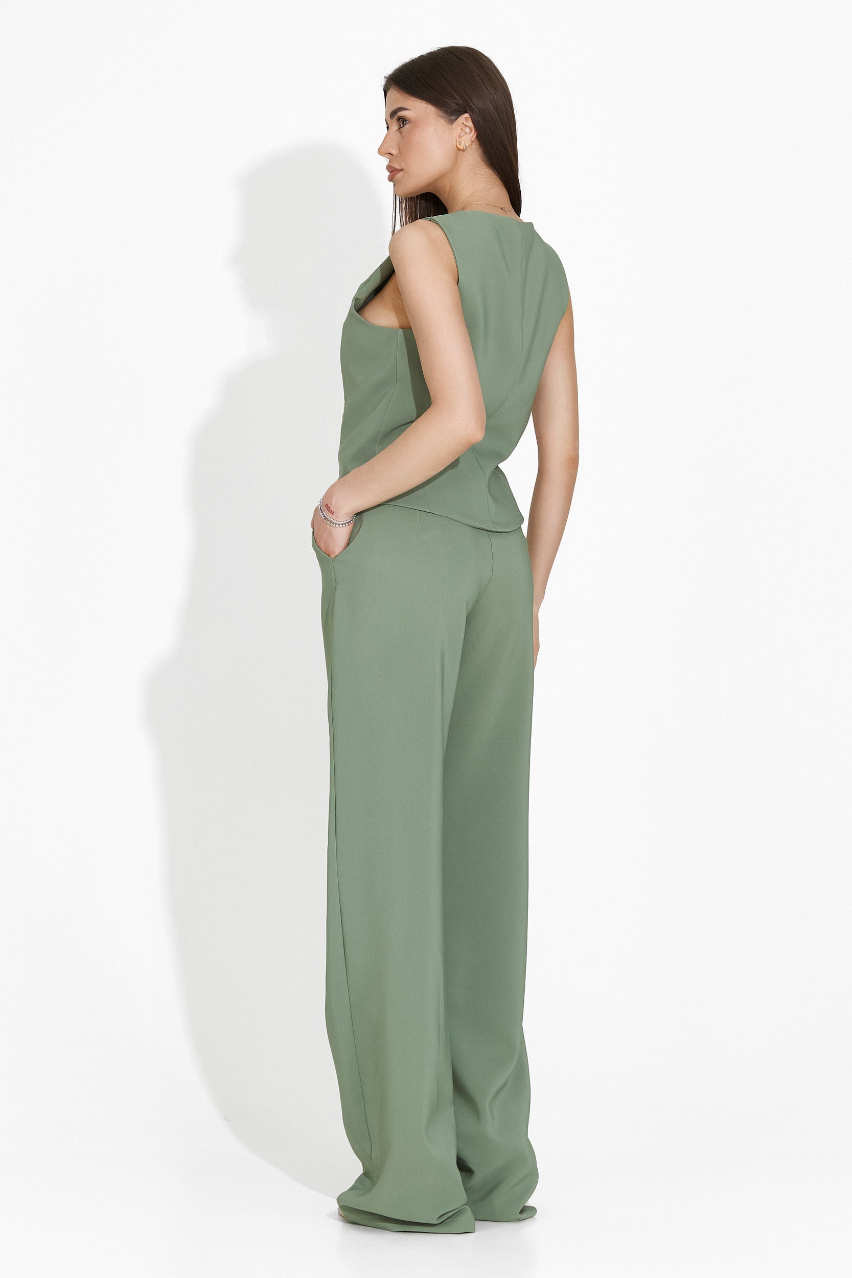 Barnysa Bogas Green Women's Pantsuit