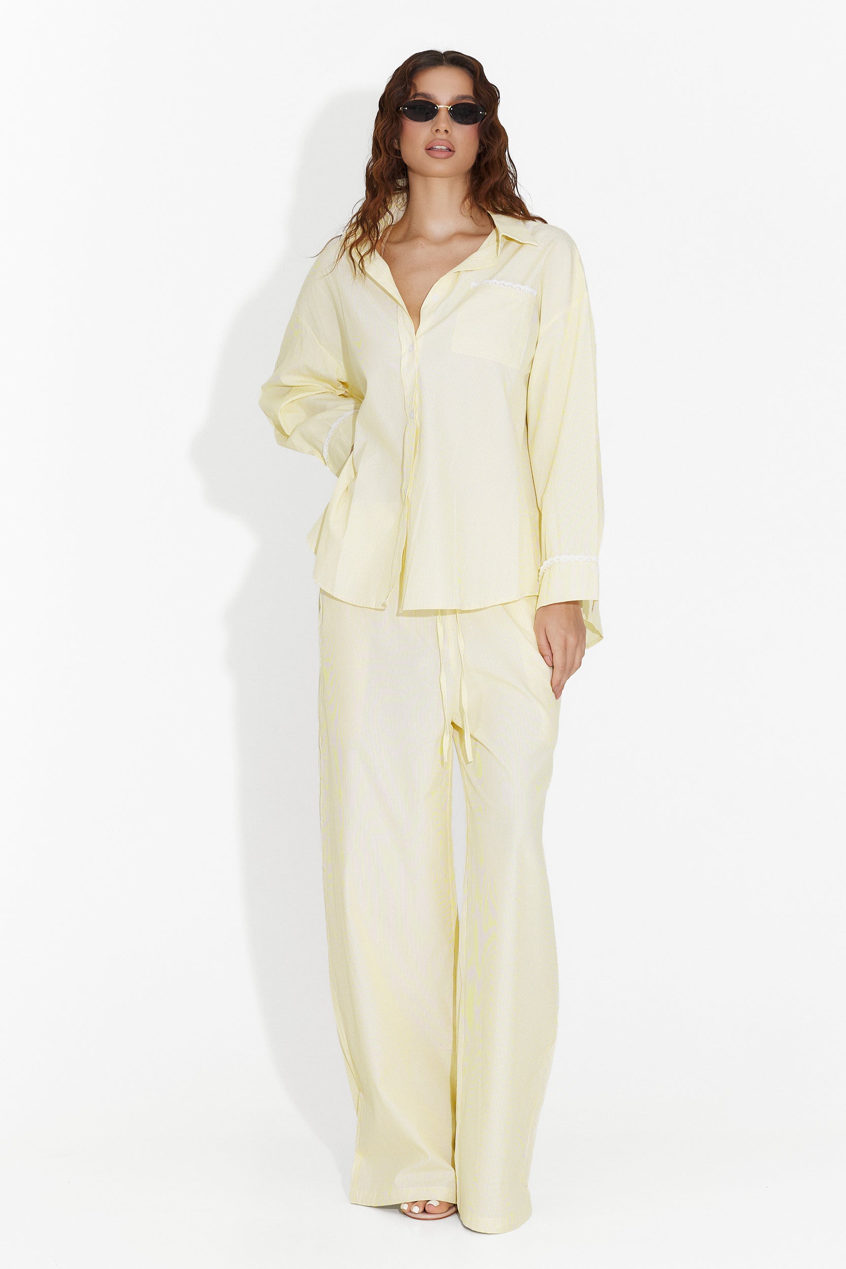 Compleu cu pantaloni galben Blopy Bogas