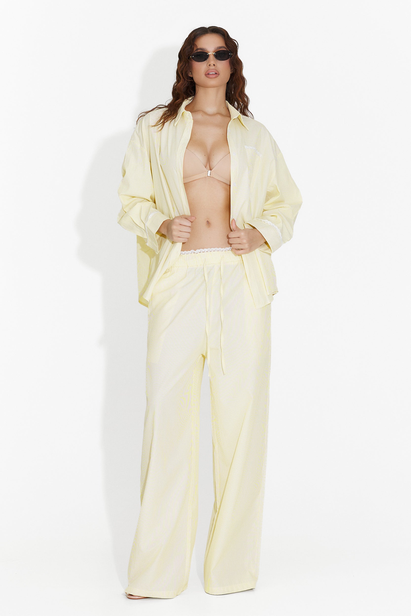 Compleu cu pantaloni galben Blopy Bogas