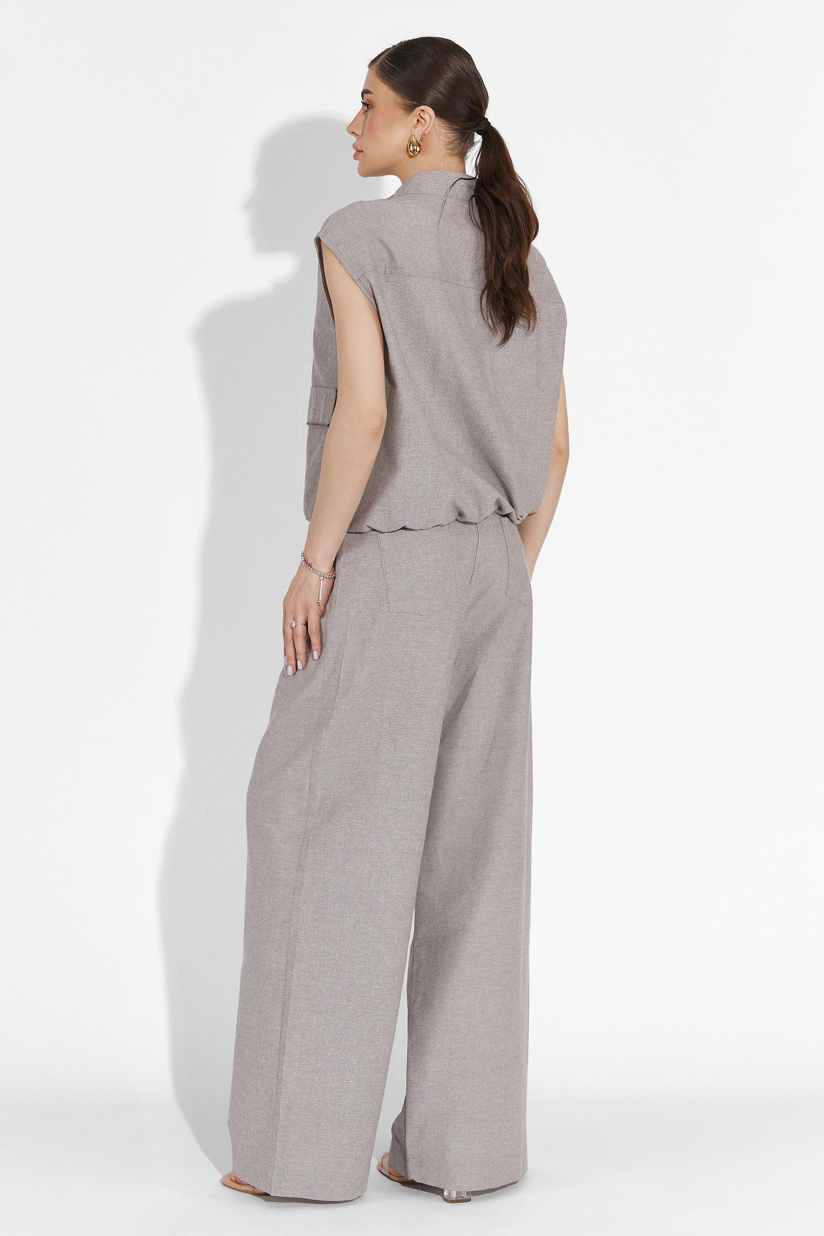 Onulko Bogas Gray Pants Suit