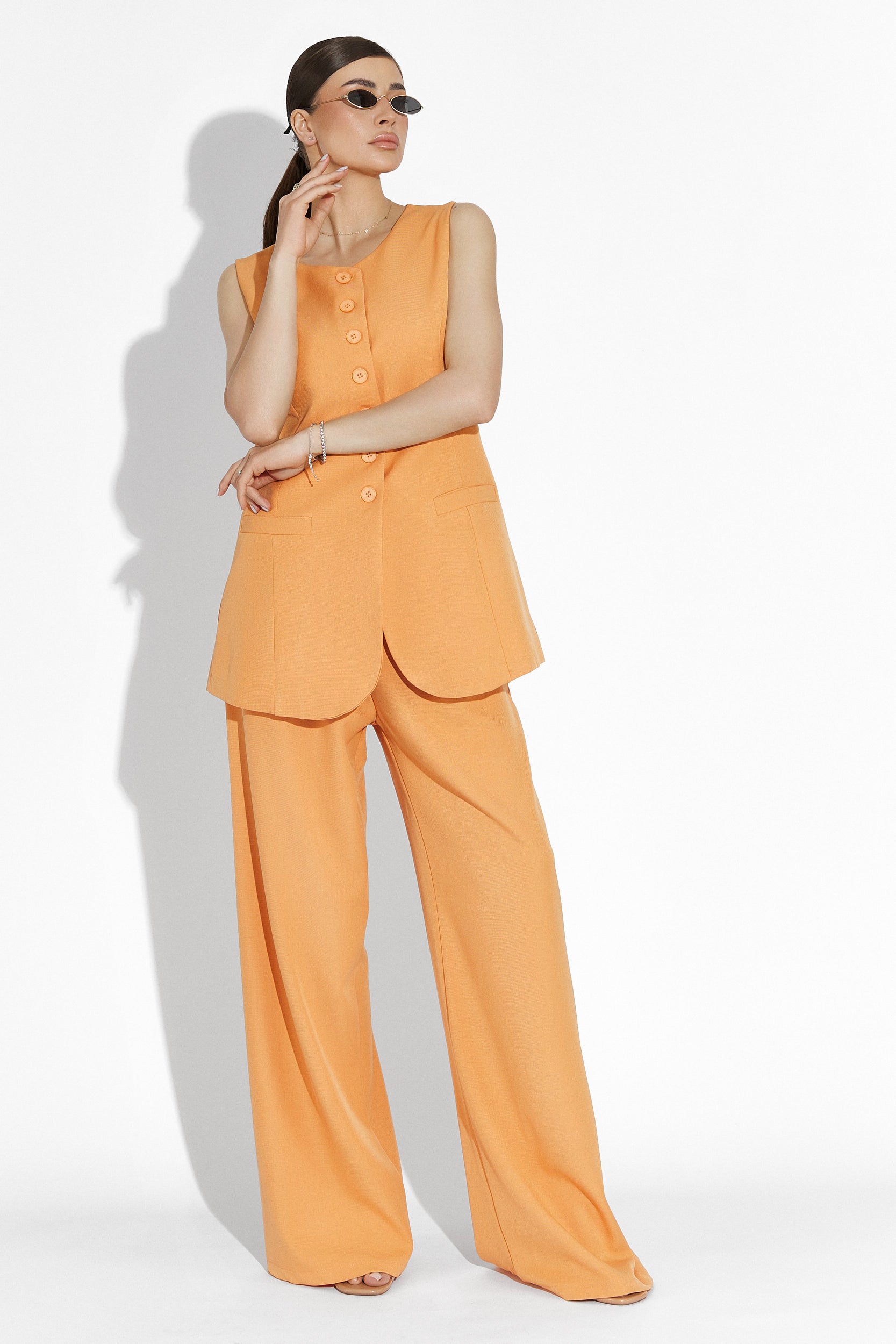 Pepers Bogas Set with Long Orange Trousers