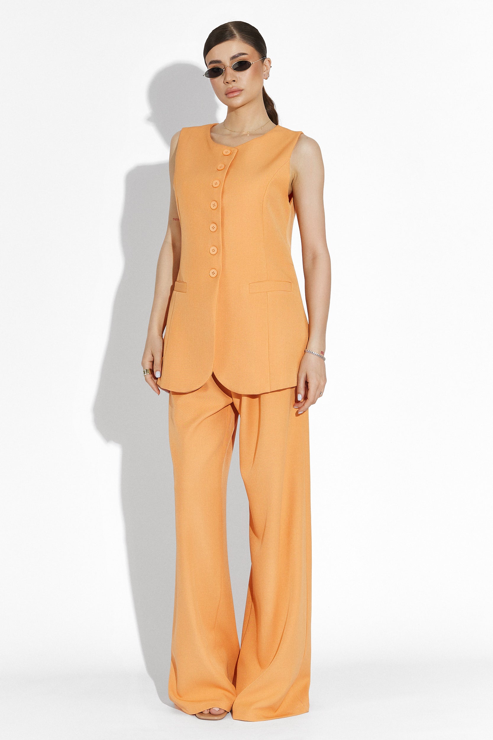 Pepers Bogas Set with Long Orange Trousers