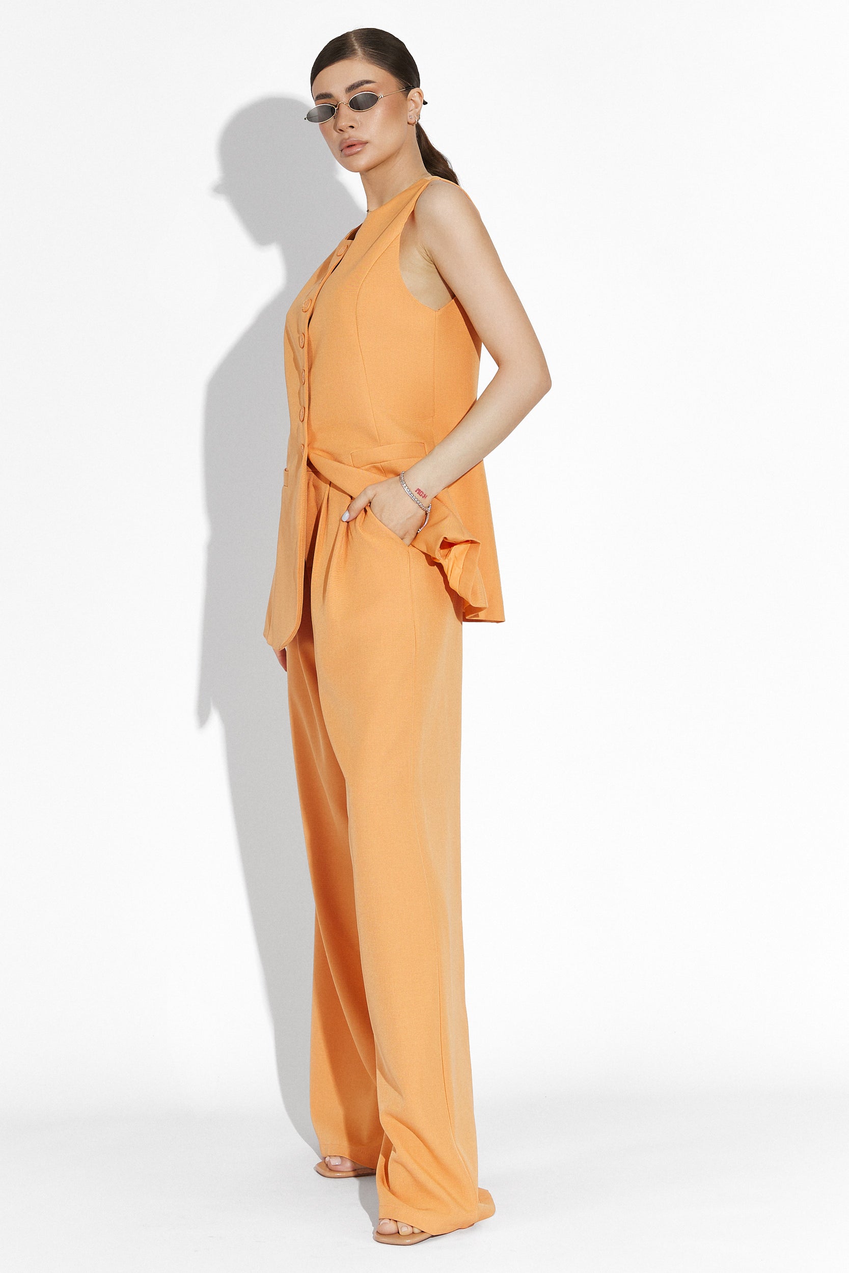 Pepers Bogas Set with Long Orange Trousers