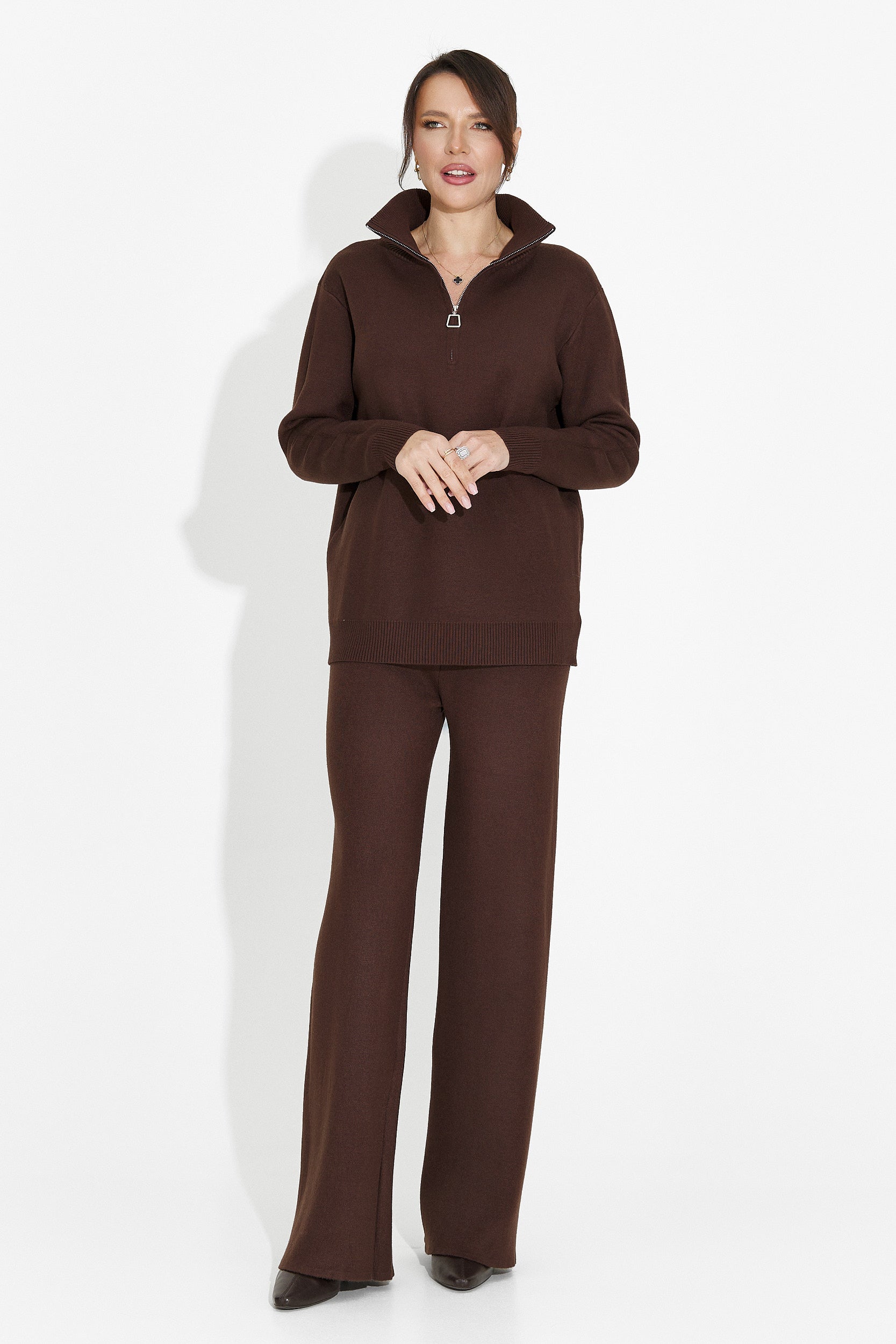 Brown pants set Lebrisa Bogas