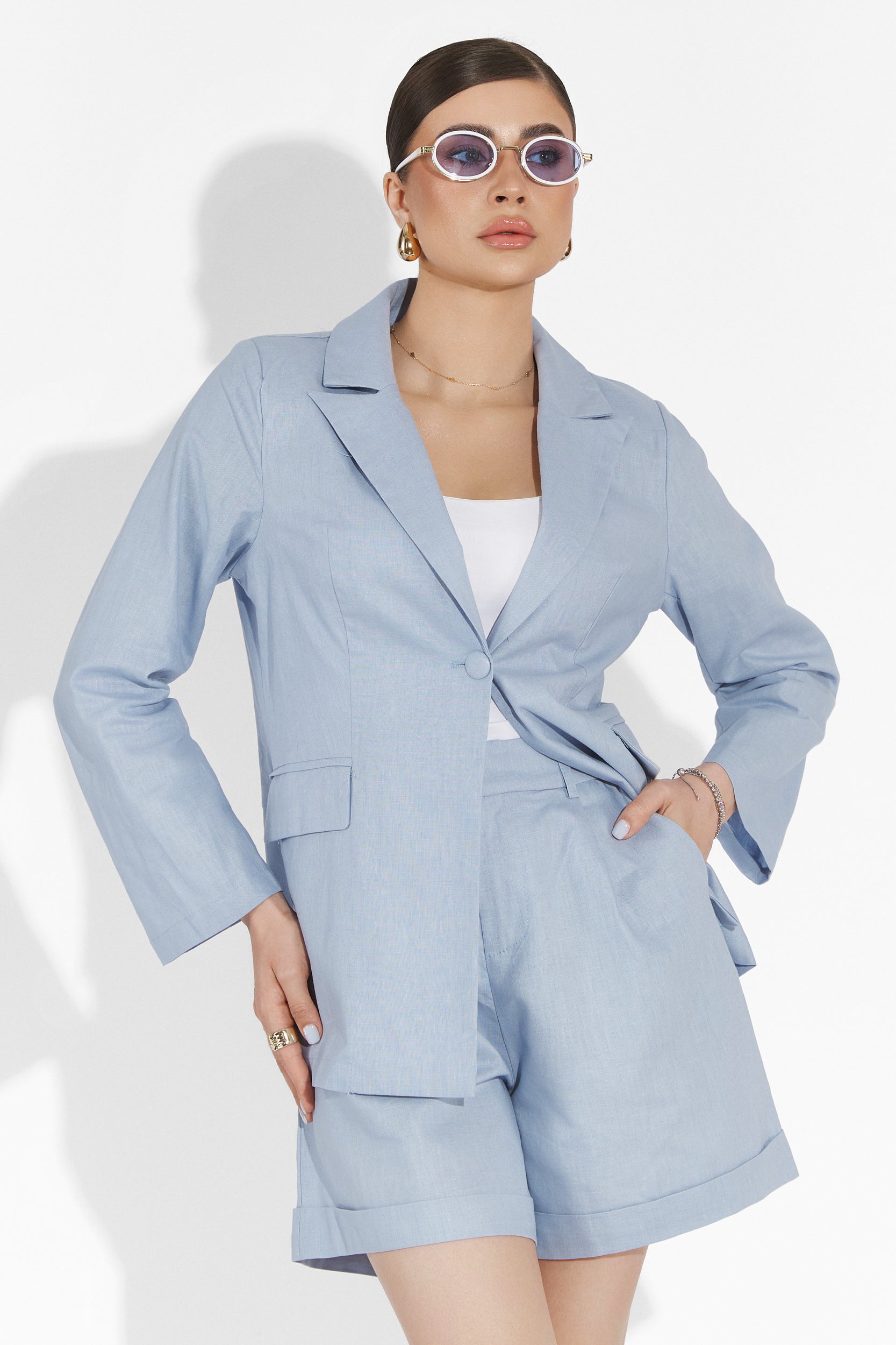 Dodle Bogas Blue Shorts Set