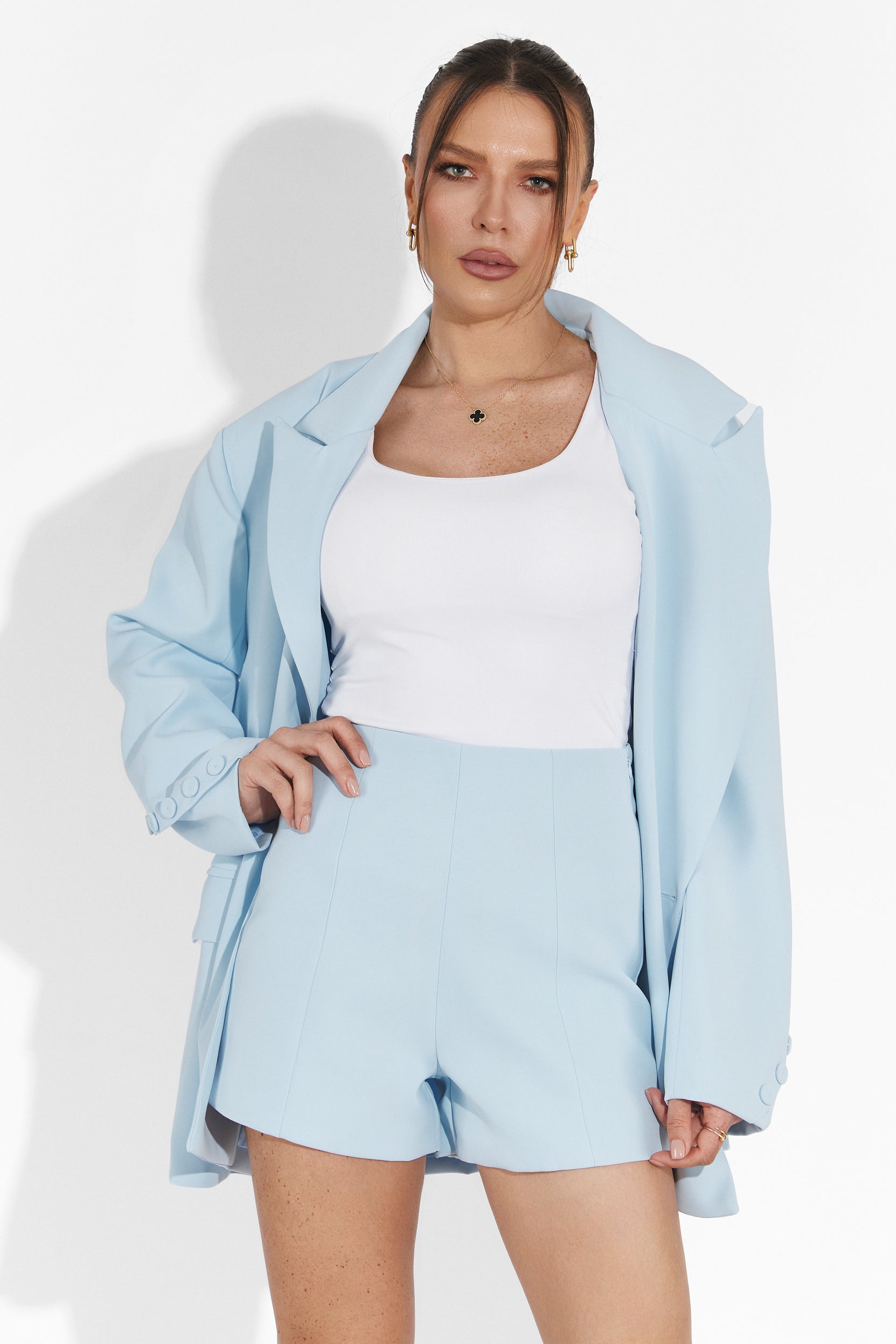 Smozy Bogas Blue Shorts Set