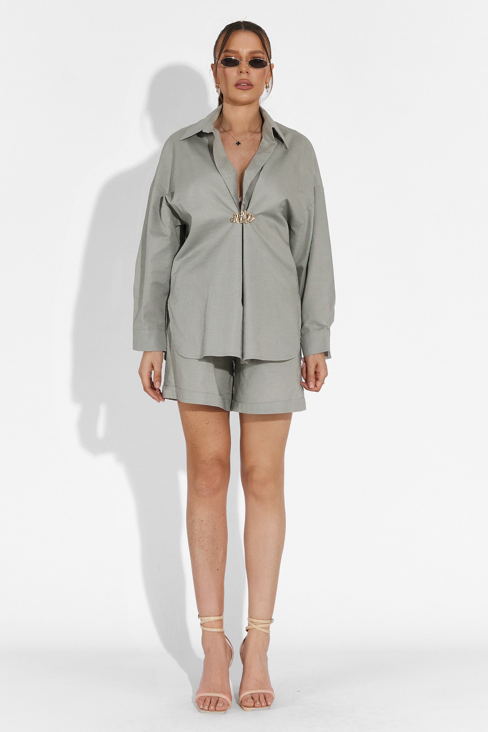 Wipy Bogas Grey Shorts Set