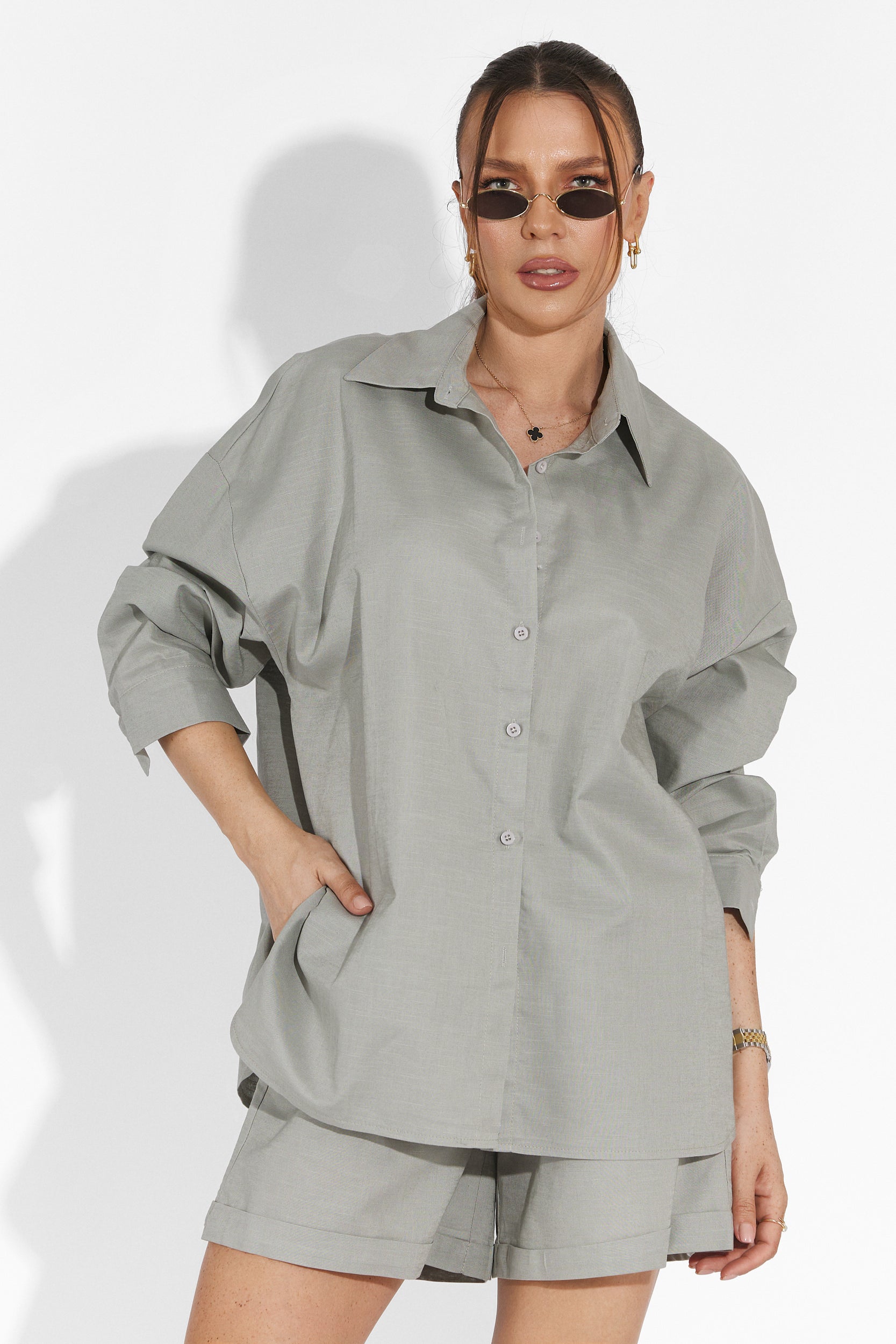 Wipy Bogas Grey Shorts Set