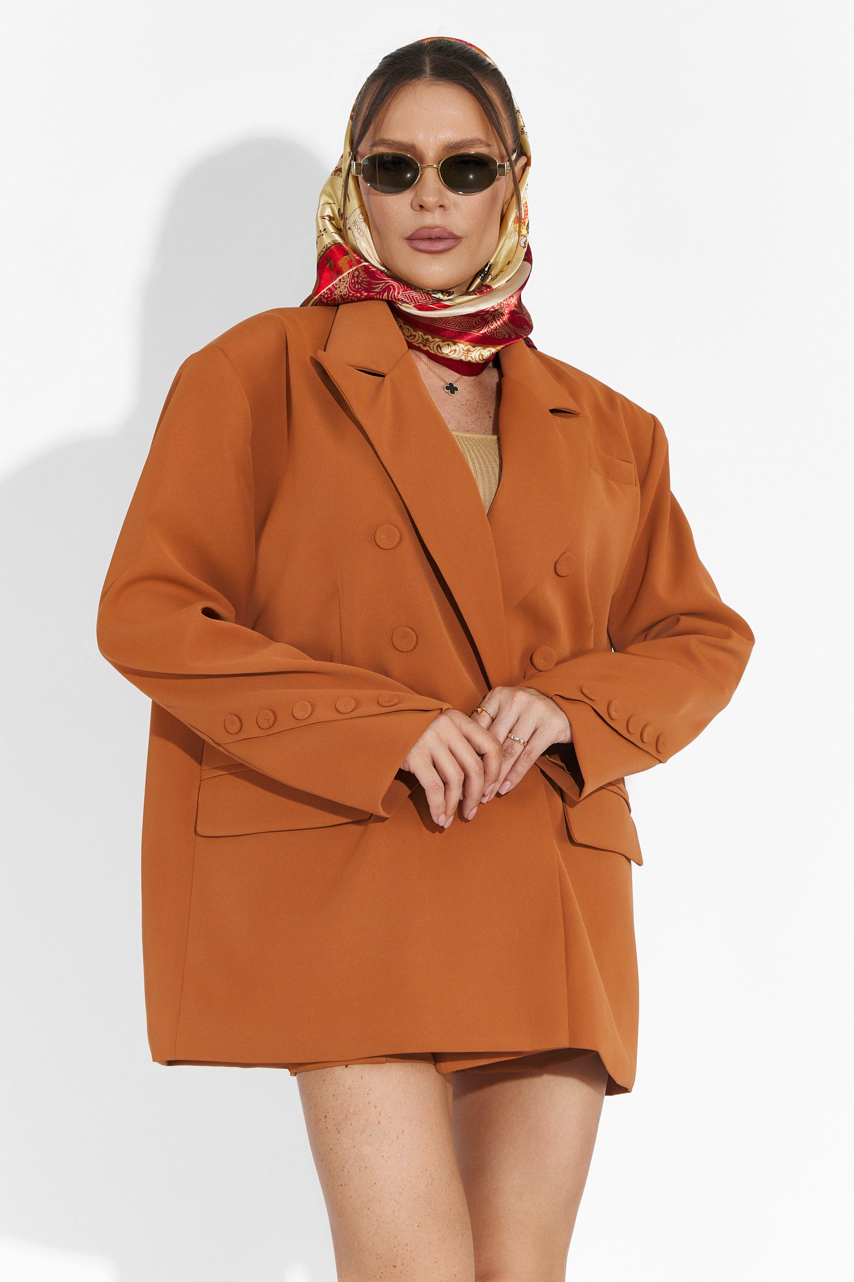 Smozy Bogas Brown Shorts Set