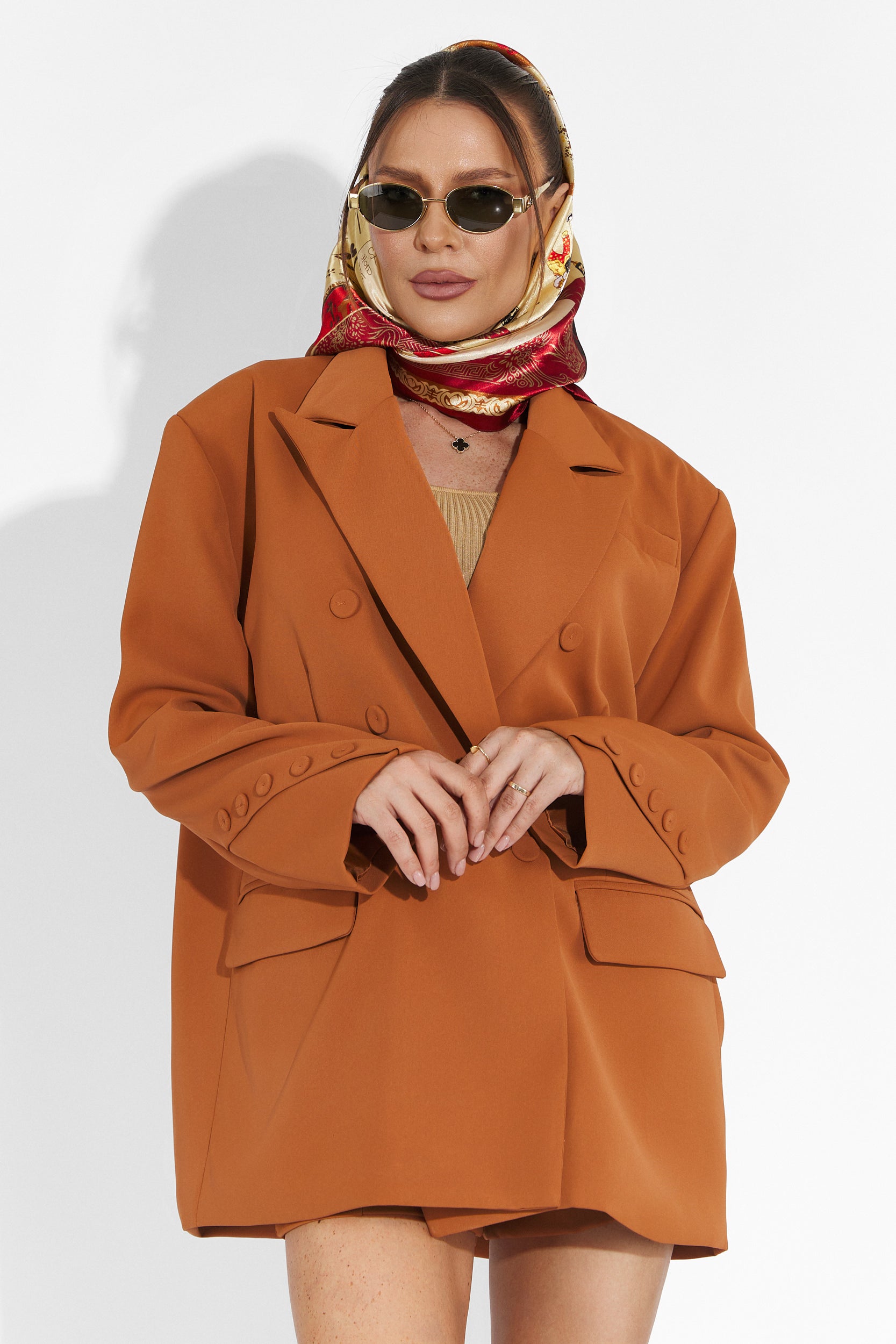 Smozy Bogas Brown Shorts Set