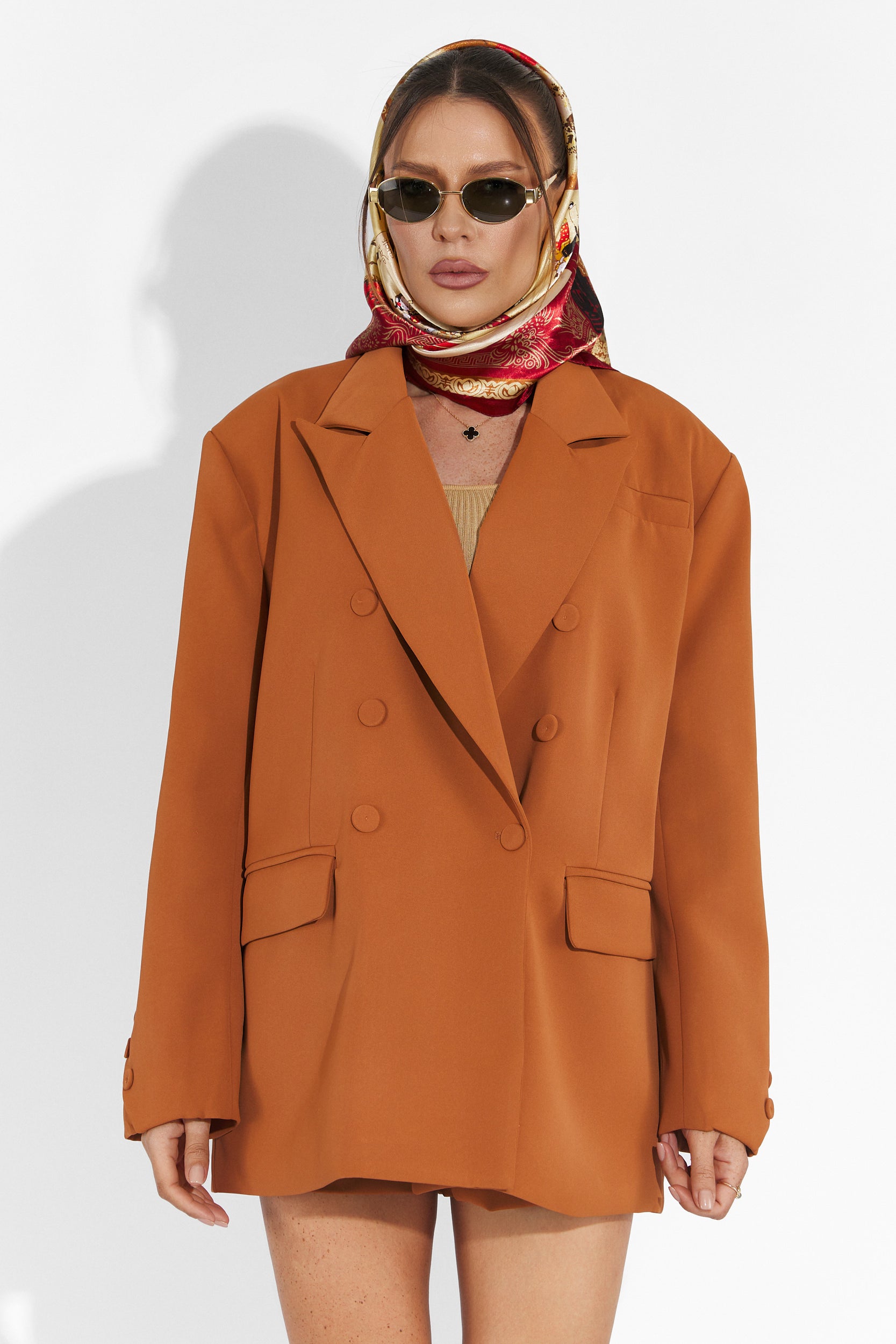 Smozy Bogas Brown Shorts Set