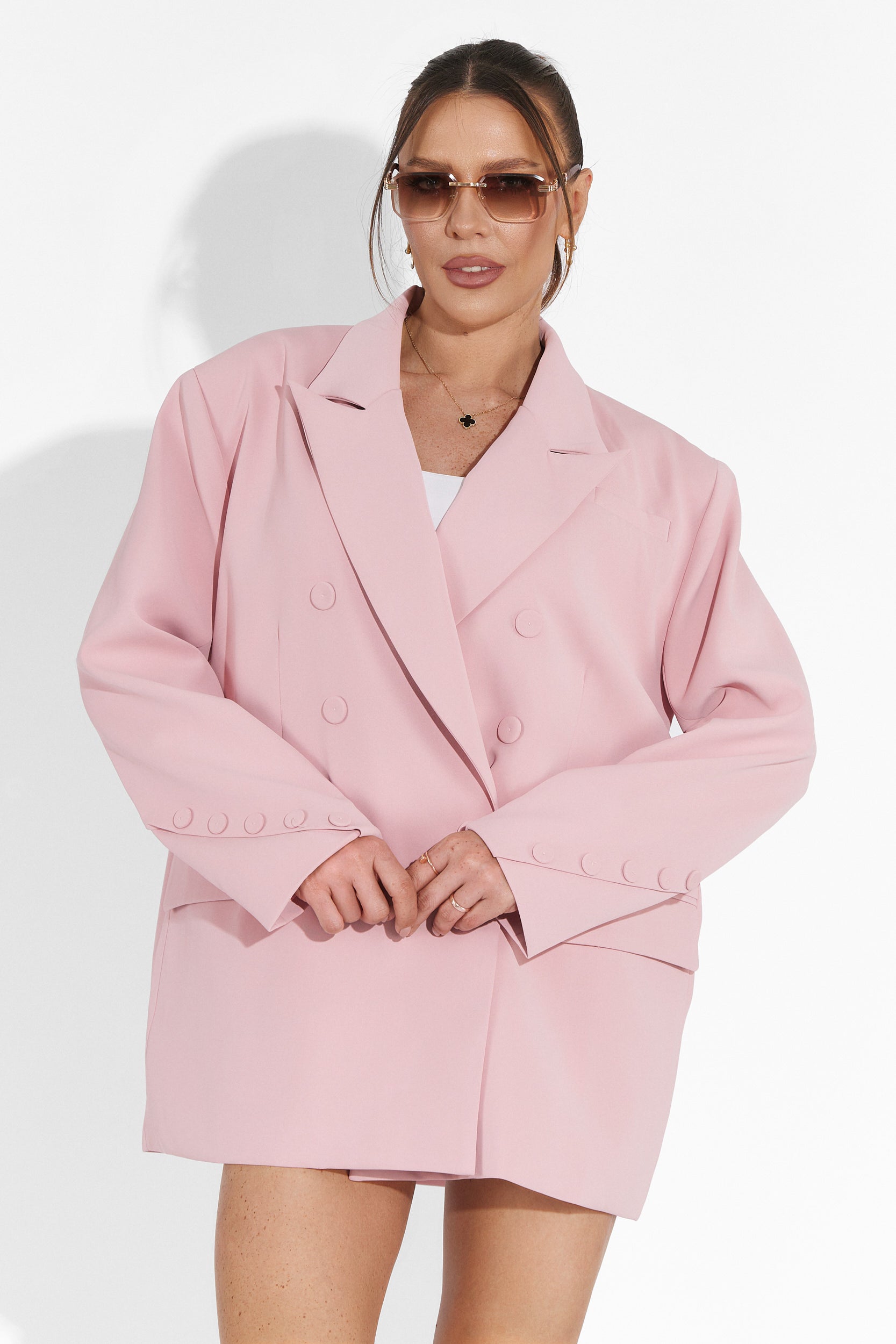 Smozy Bogas Pink Shorts Set