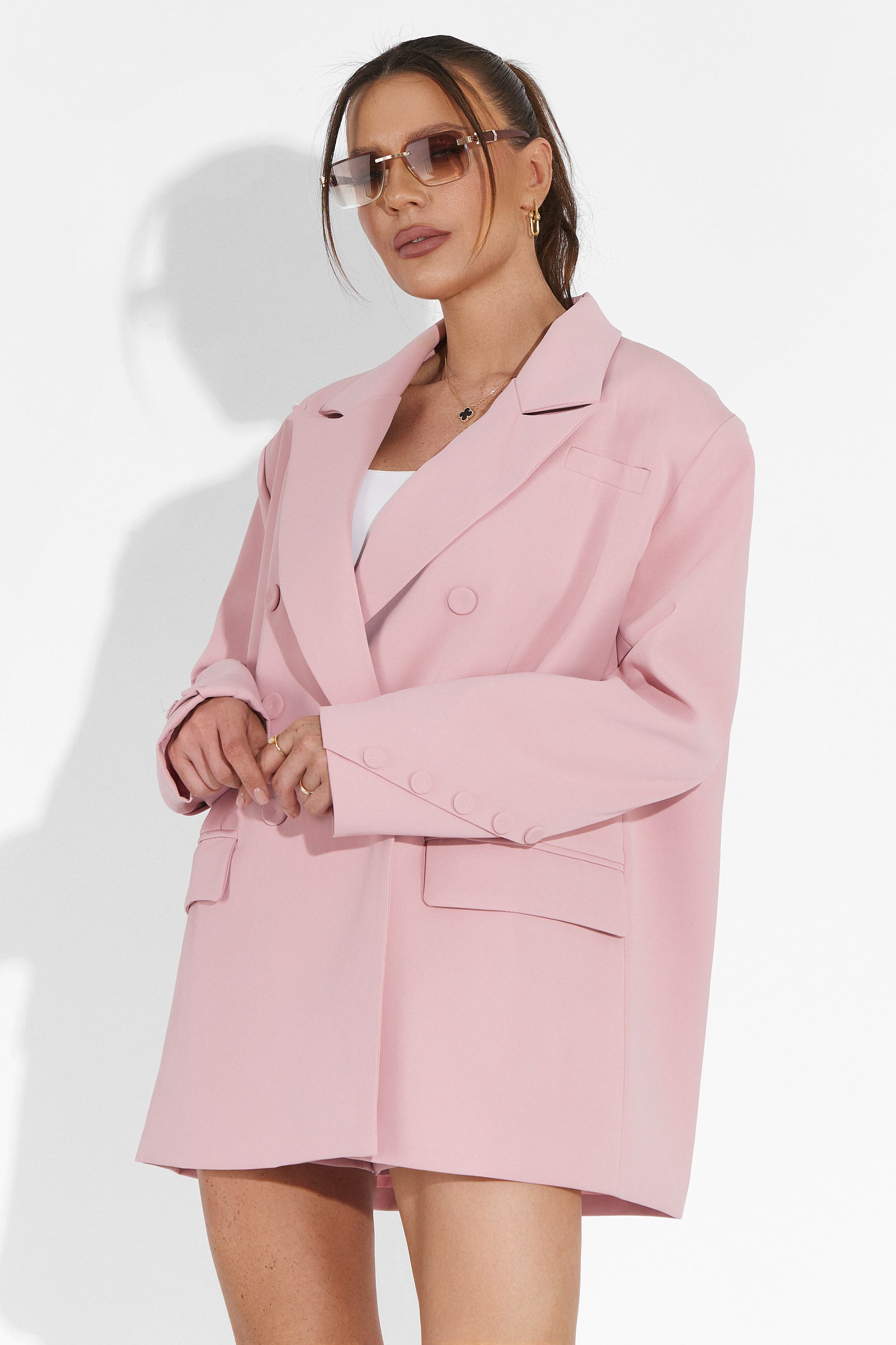 Smozy Bogas Pink Shorts Set