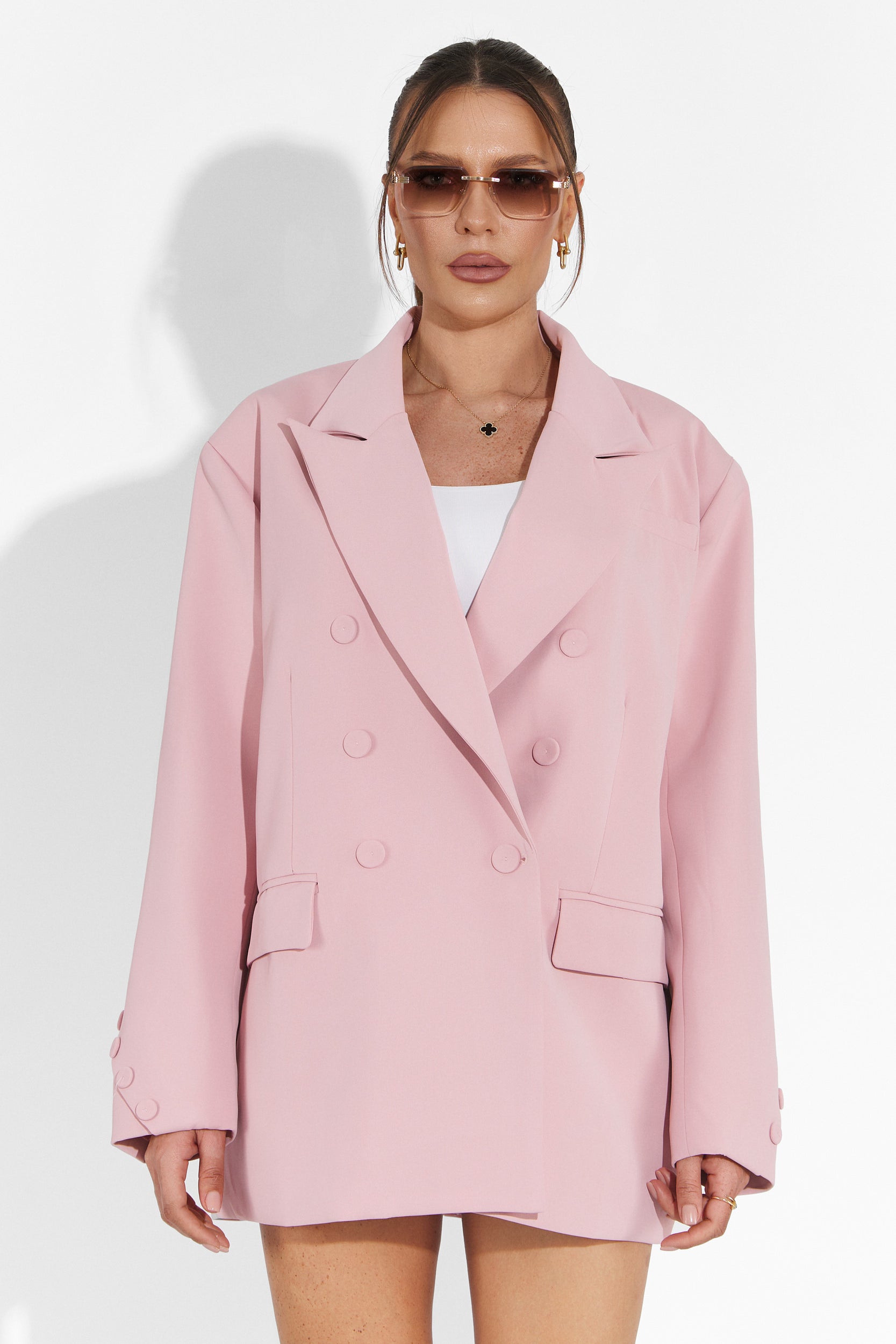 Smozy Bogas Pink Shorts Set