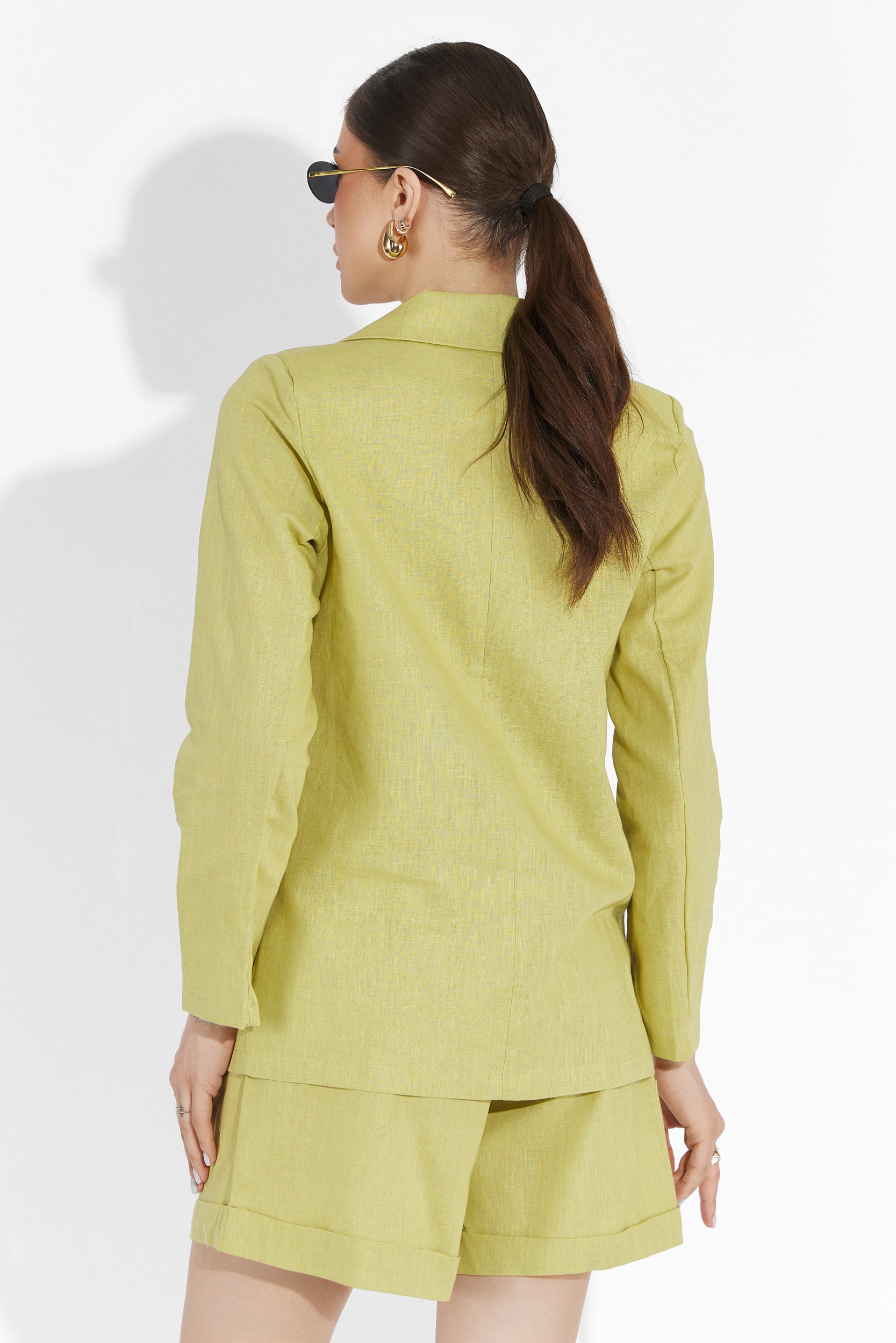 Dodle Bogas Lime Green Shorts Set