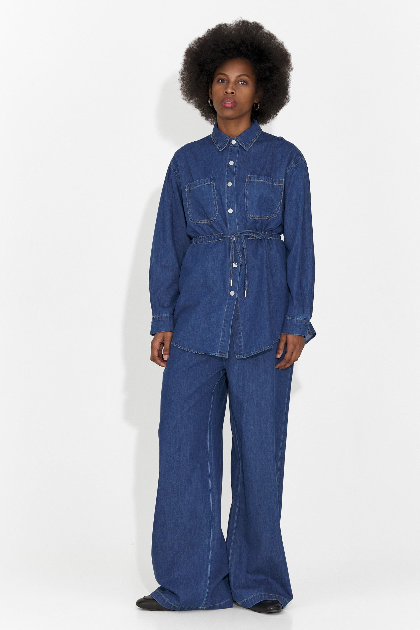 Compleu dama casual albastru Jesie Bogas