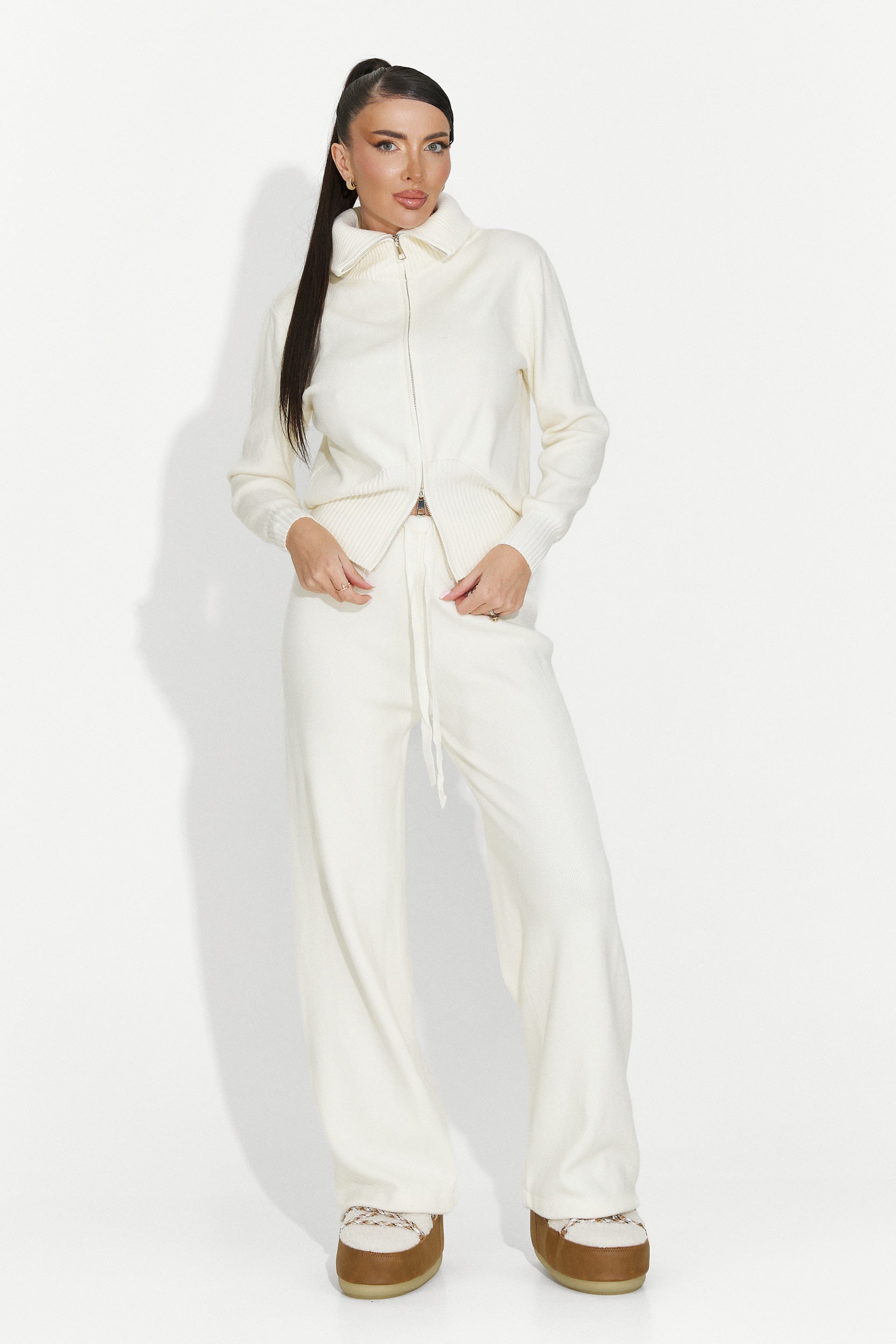 Women's casual beige set Glenira Bogas