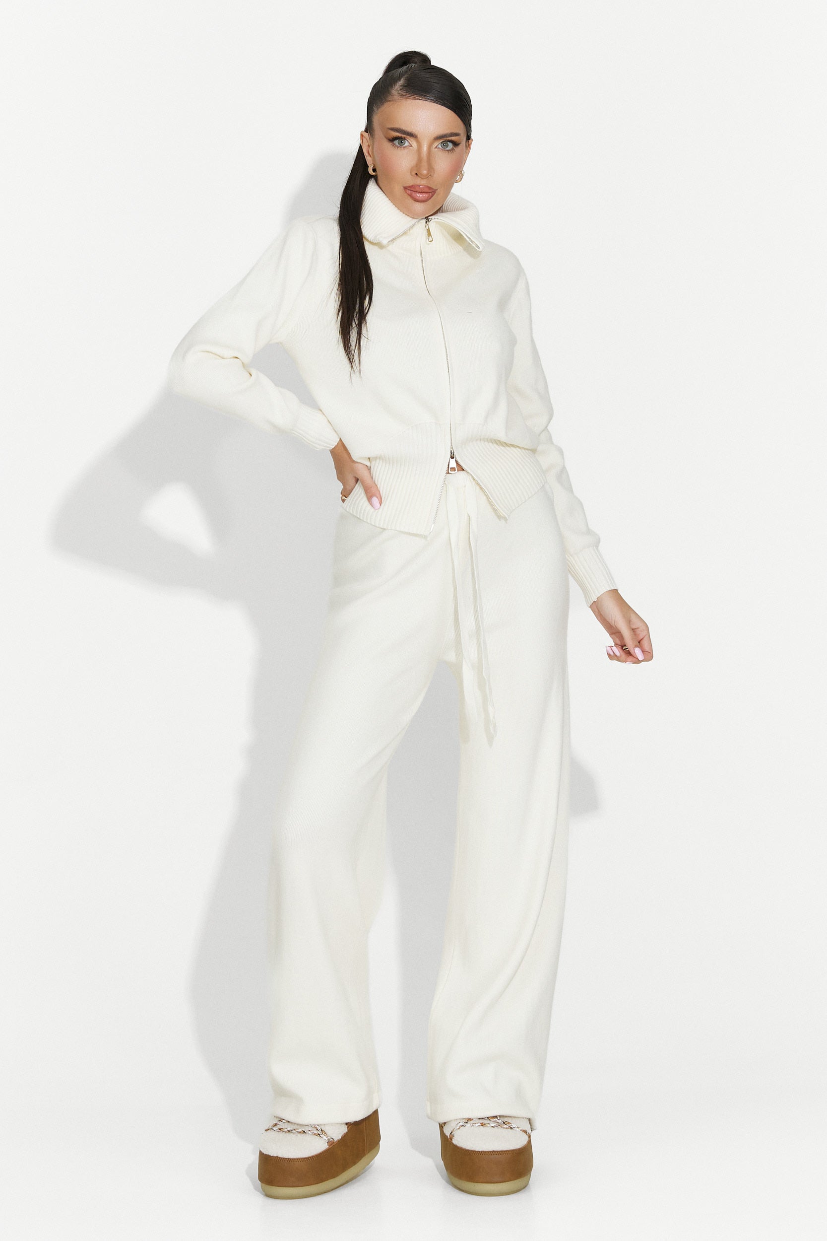 Women's casual beige set Glenira Bogas