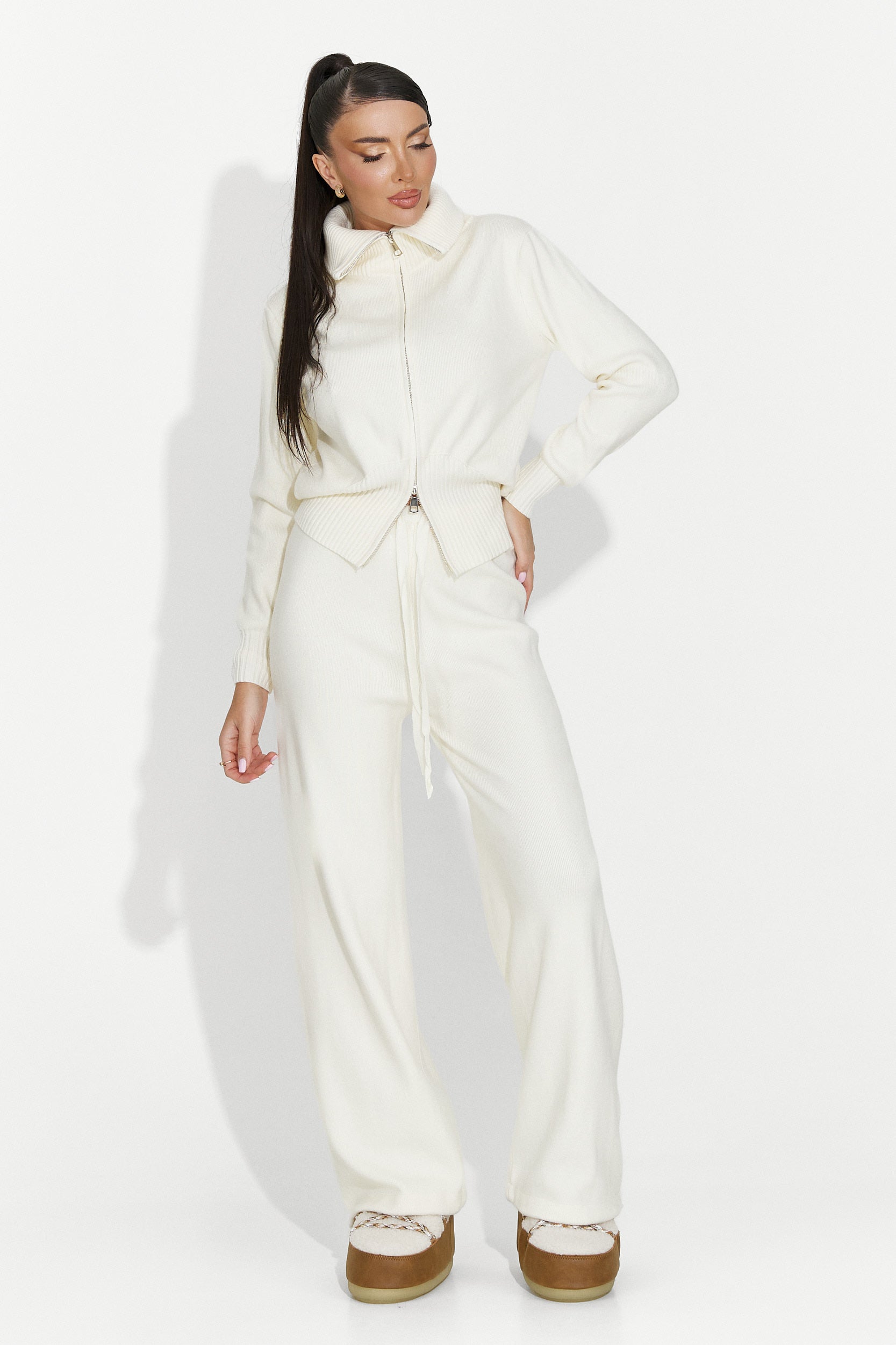 Women's casual beige set Glenira Bogas