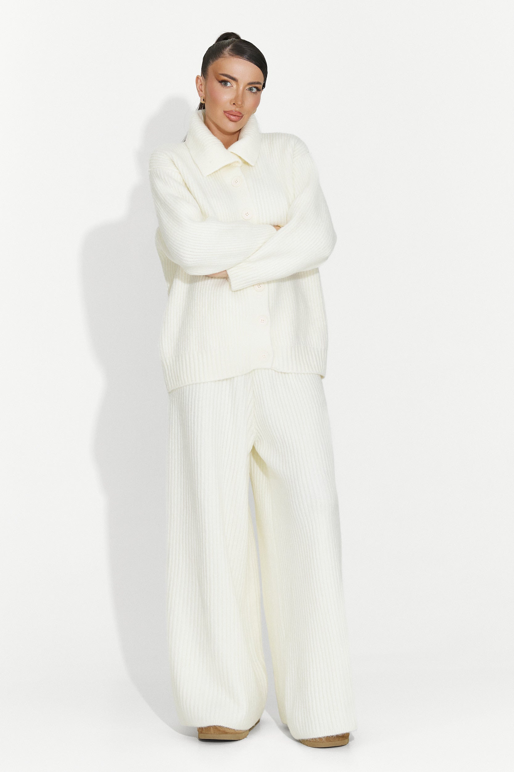 Women's casual beige suit Verlia Bogas