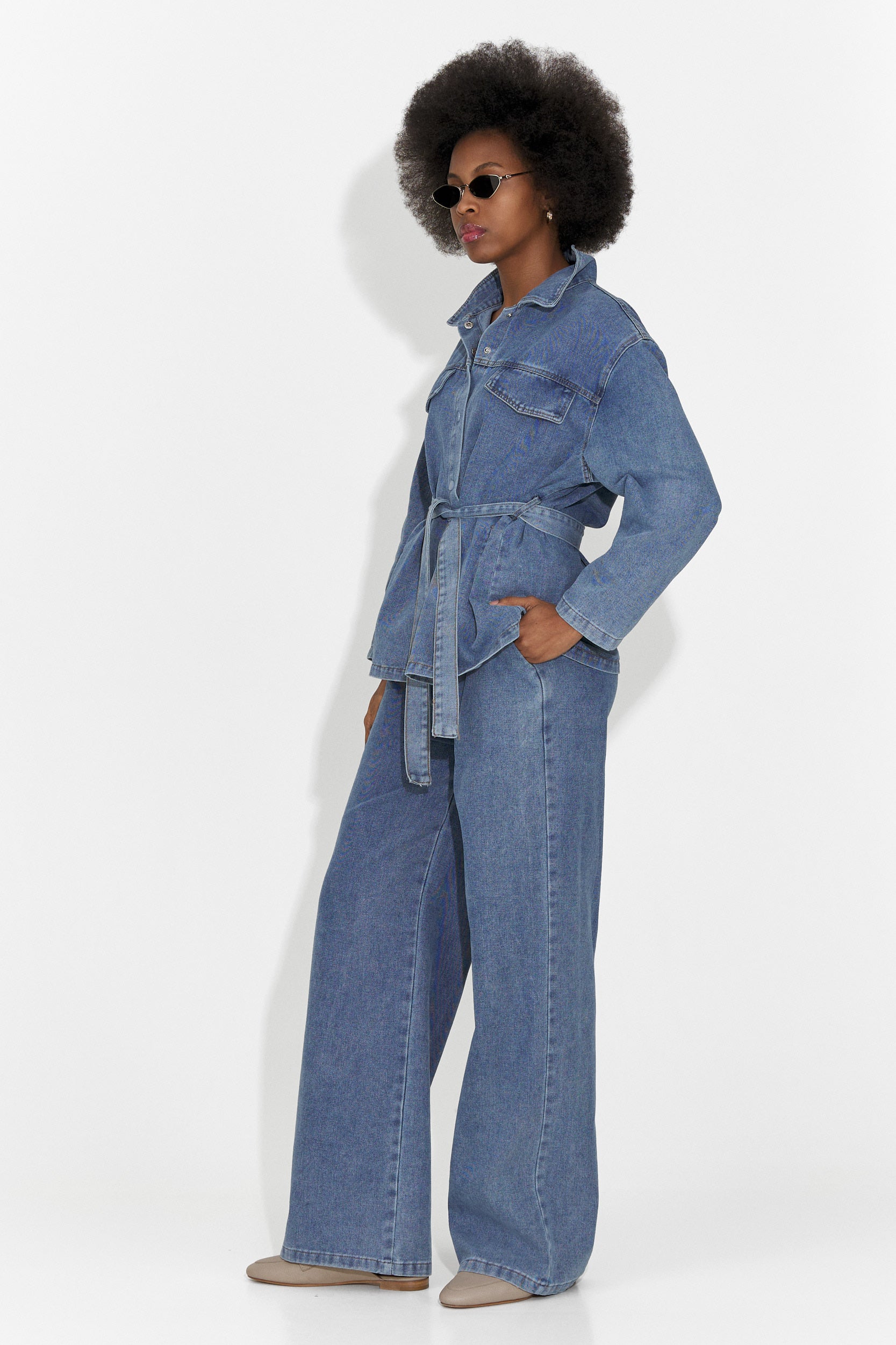 Compleu dama casual bleu Isabele Bogas