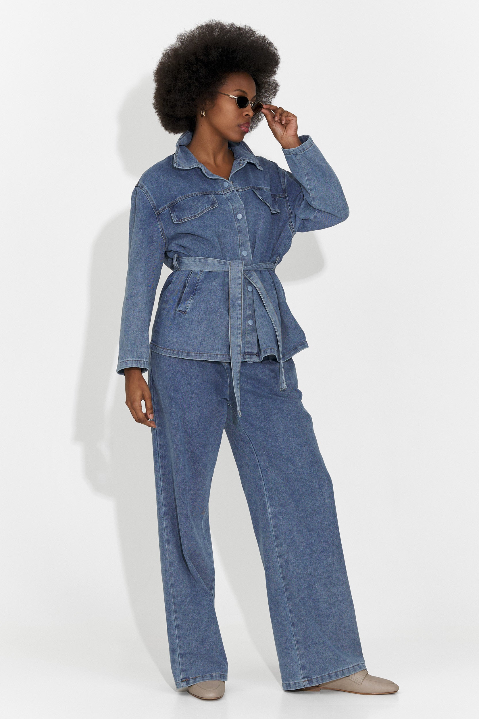 Compleu dama casual bleu Isabele Bogas