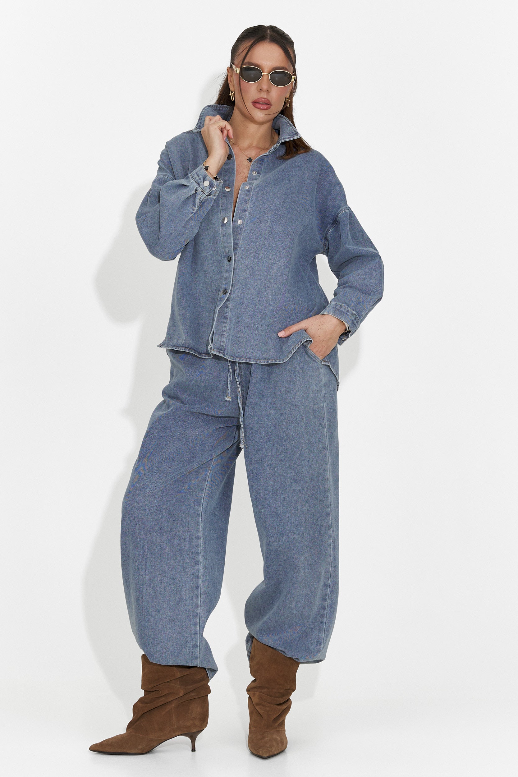 Compleu dama casual bleu Simena Bogas