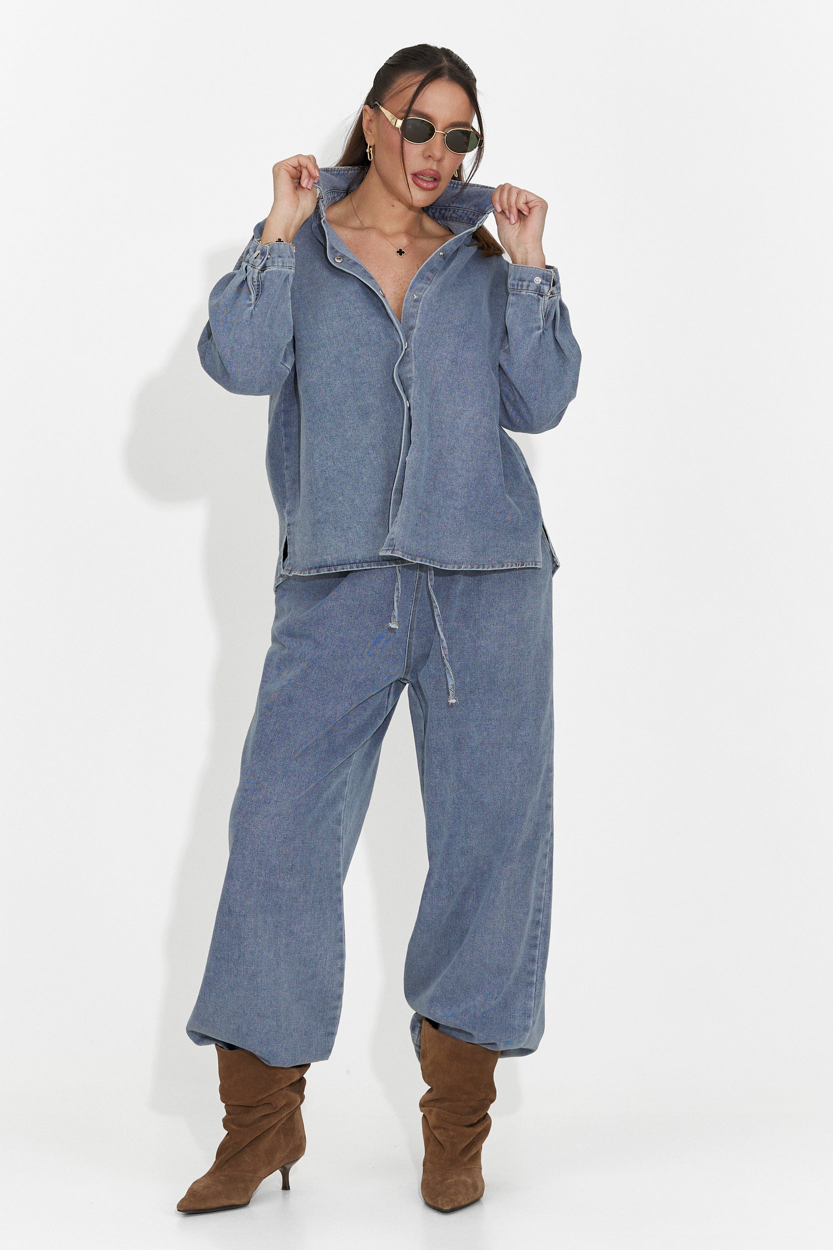 Compleu dama casual bleu Simena Bogas