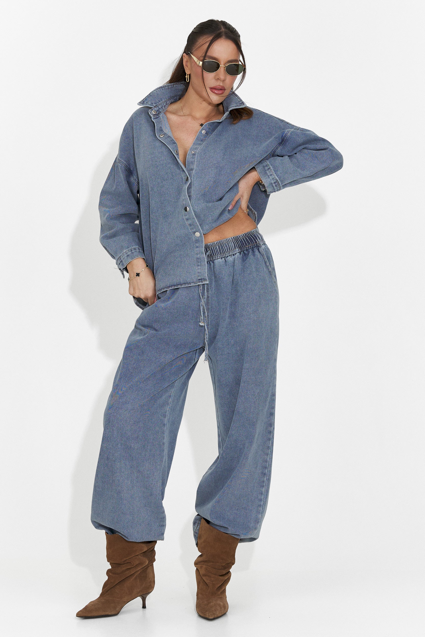 Compleu dama casual bleu Simena Bogas