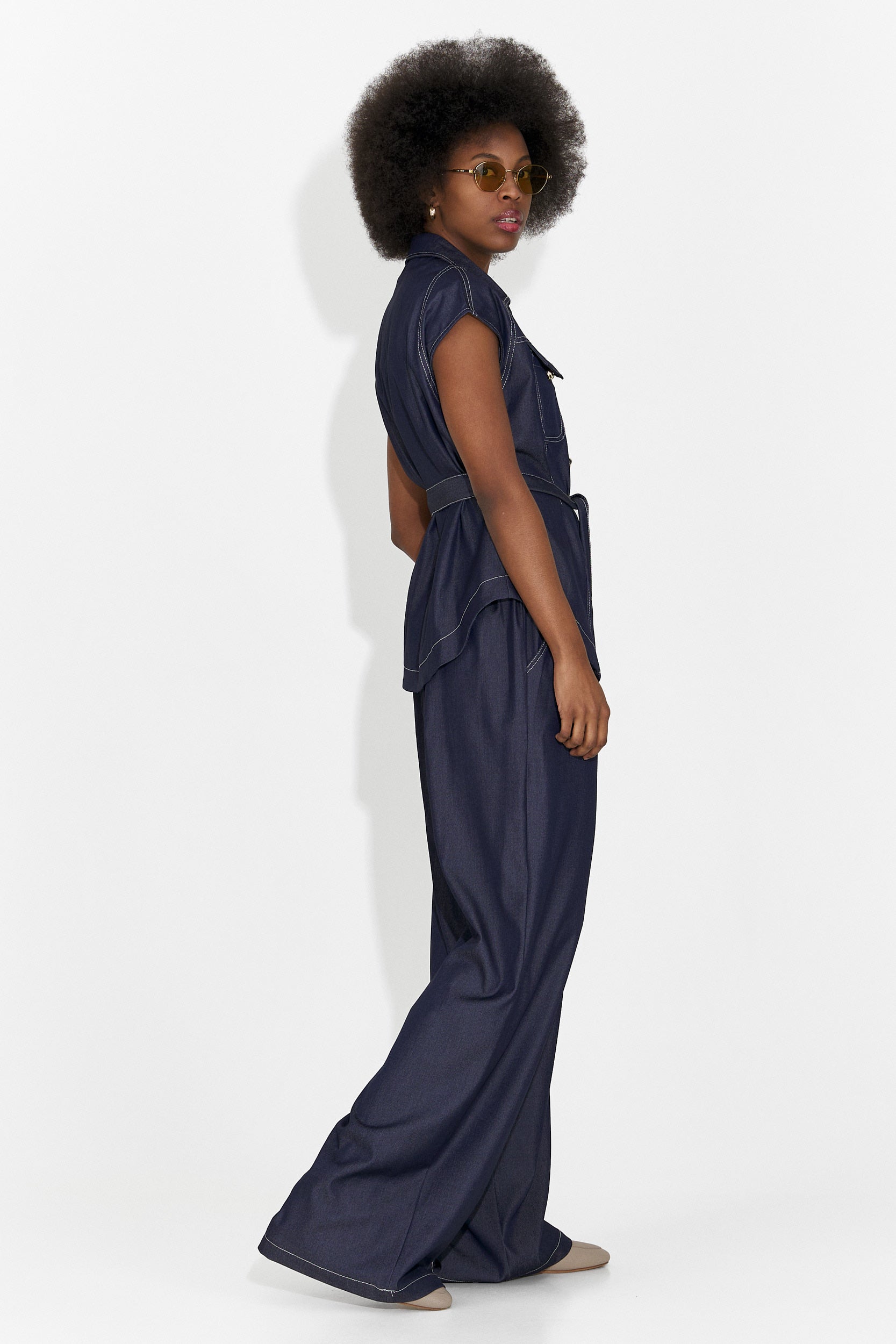 Compleu dama casual bleumarin Enolia Bogas