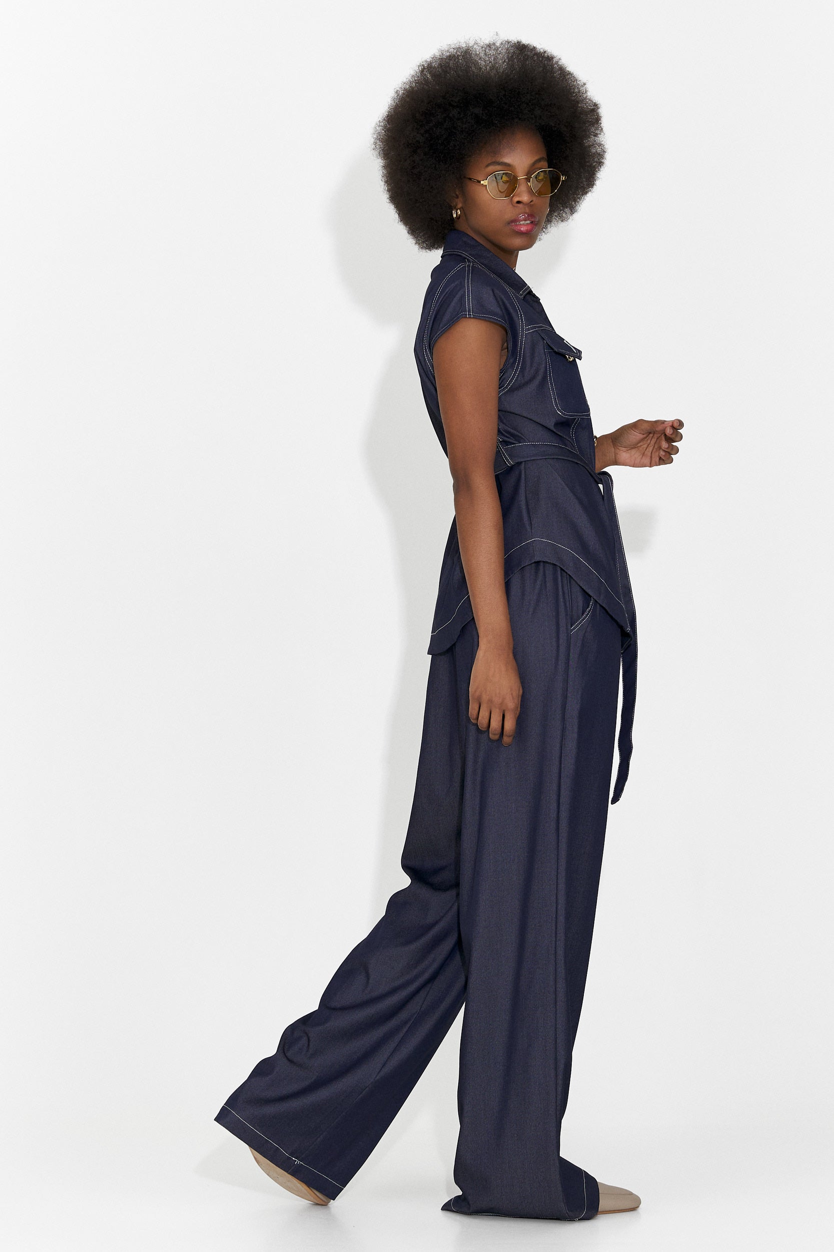 Compleu dama casual bleumarin Enolia Bogas