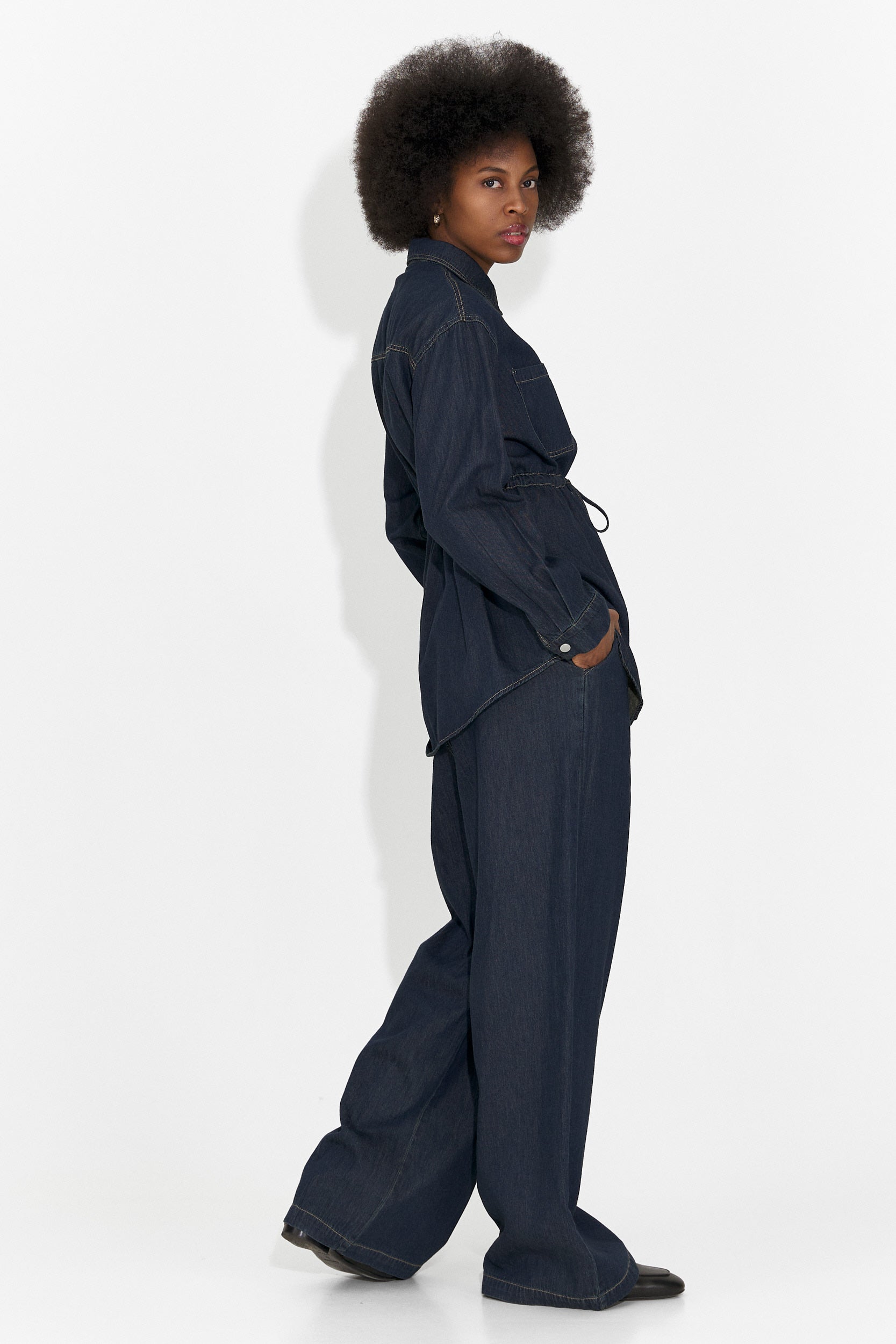 Compleu dama casual bleumarin Jesie Bogas