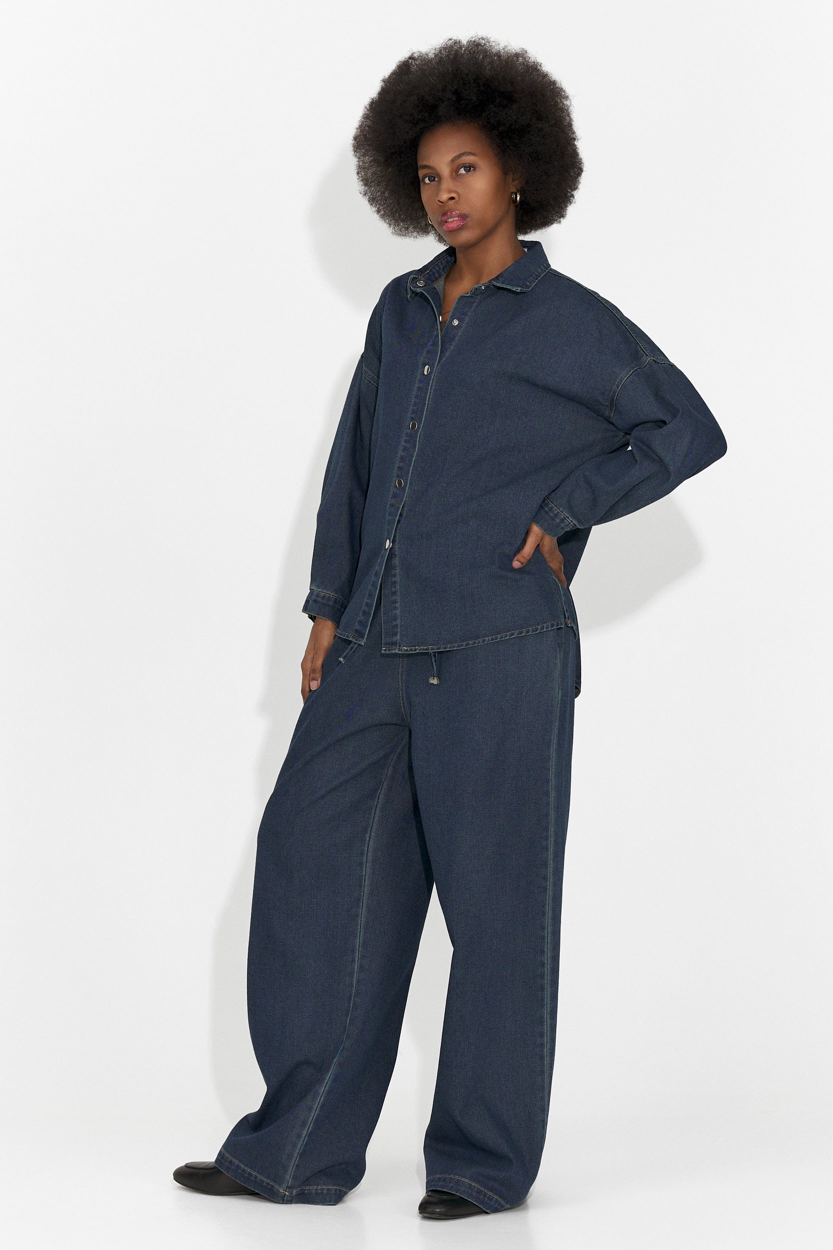 Compleu dama casual bleumarin Simena Bogas