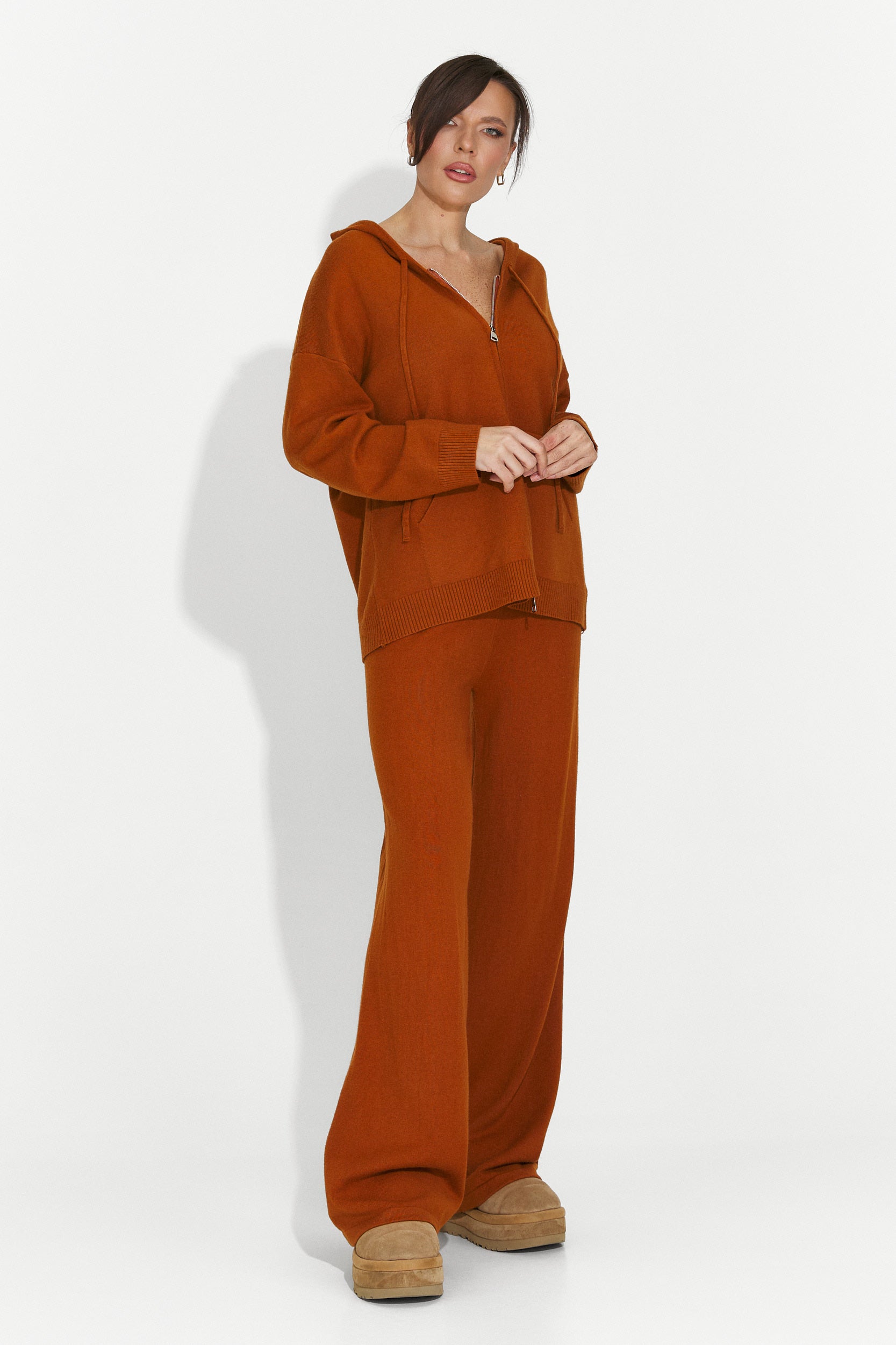 Casual brick-colored women's suit Adania Bogas