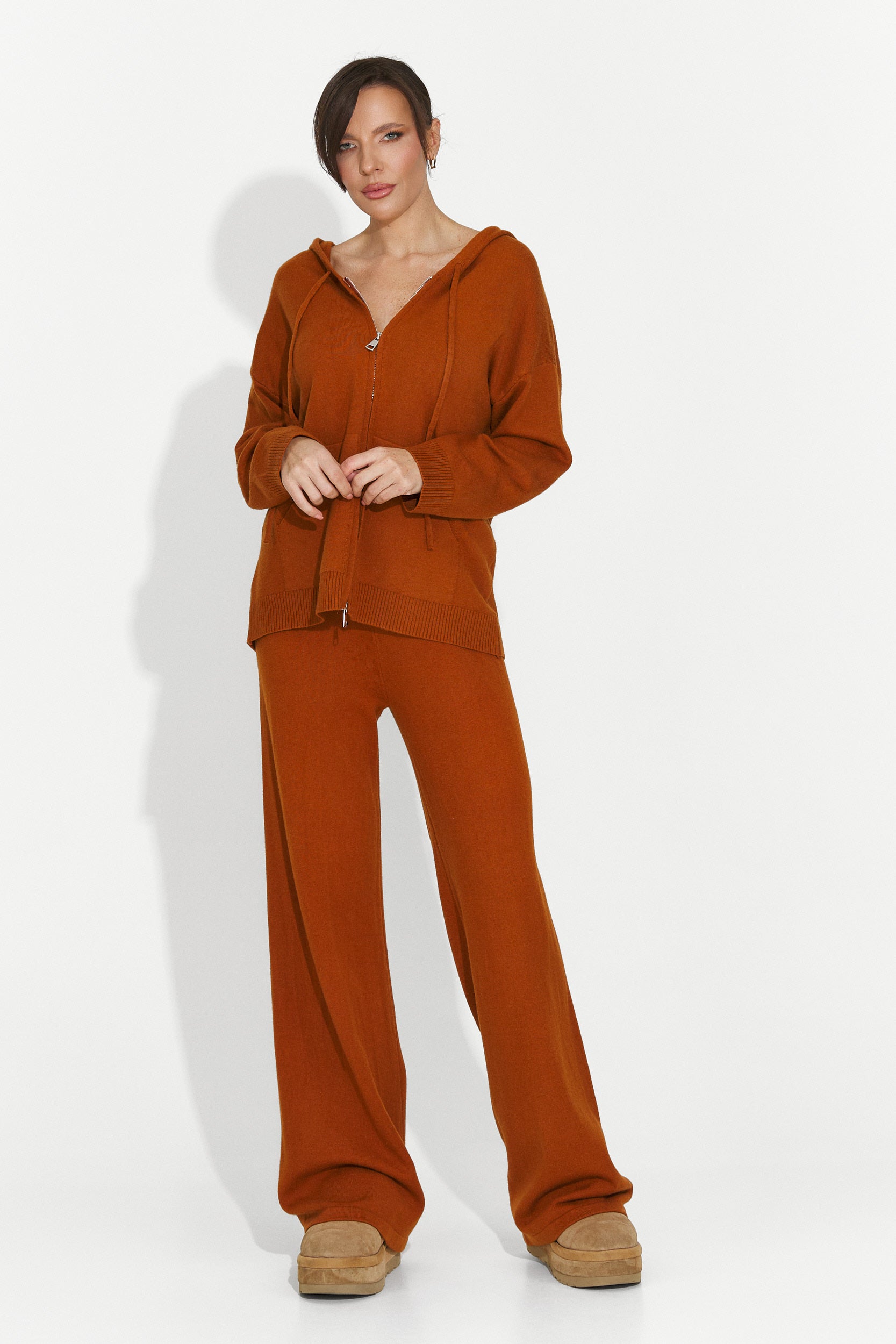 Casual brick-colored women's suit Adania Bogas