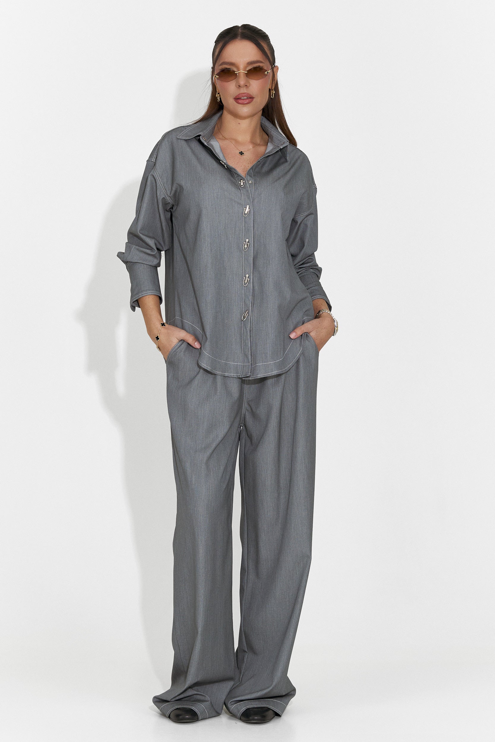 Compleu dama casual gri Elisio Bogas