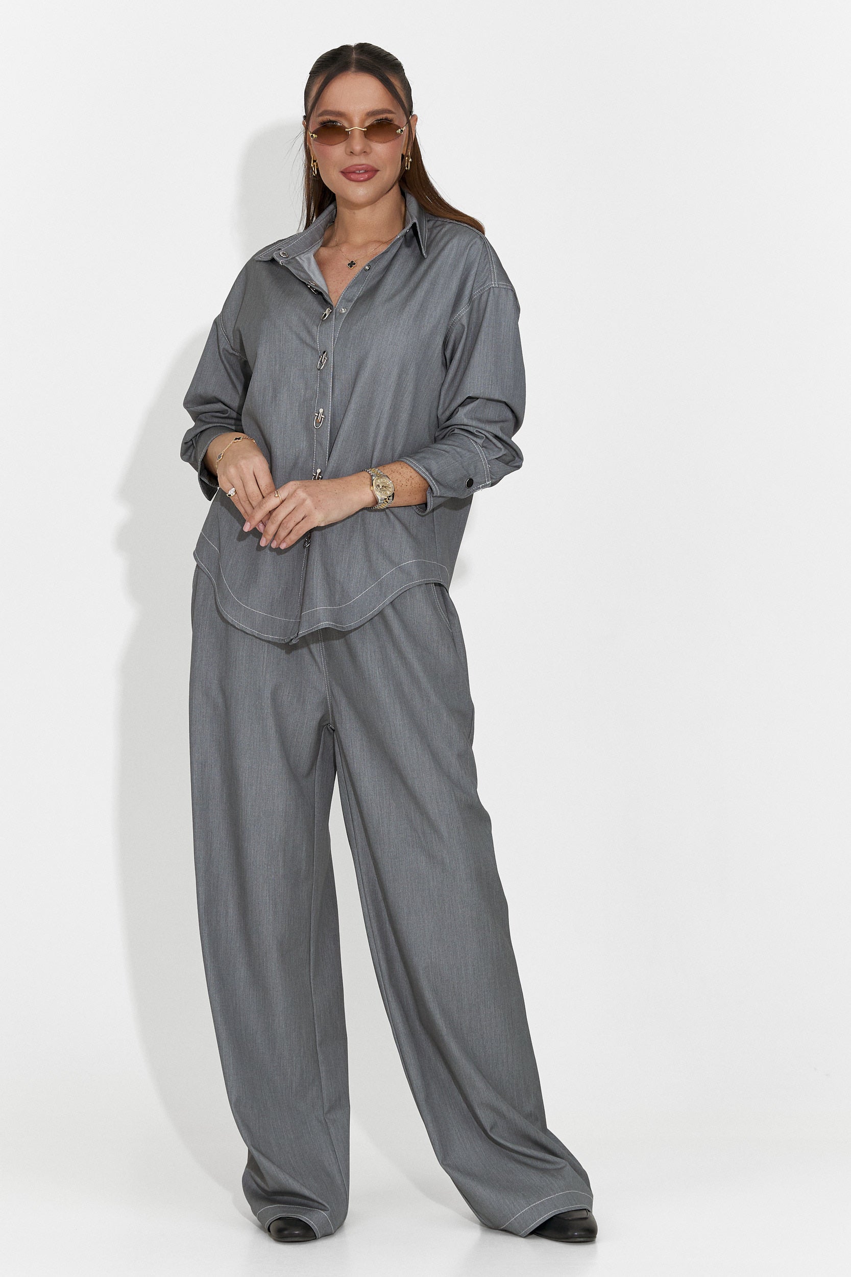 Compleu dama casual gri Elisio Bogas