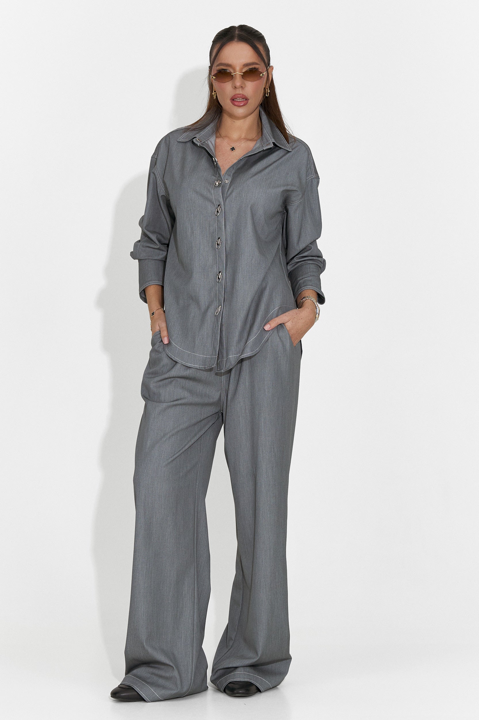 Compleu dama casual gri Elisio Bogas