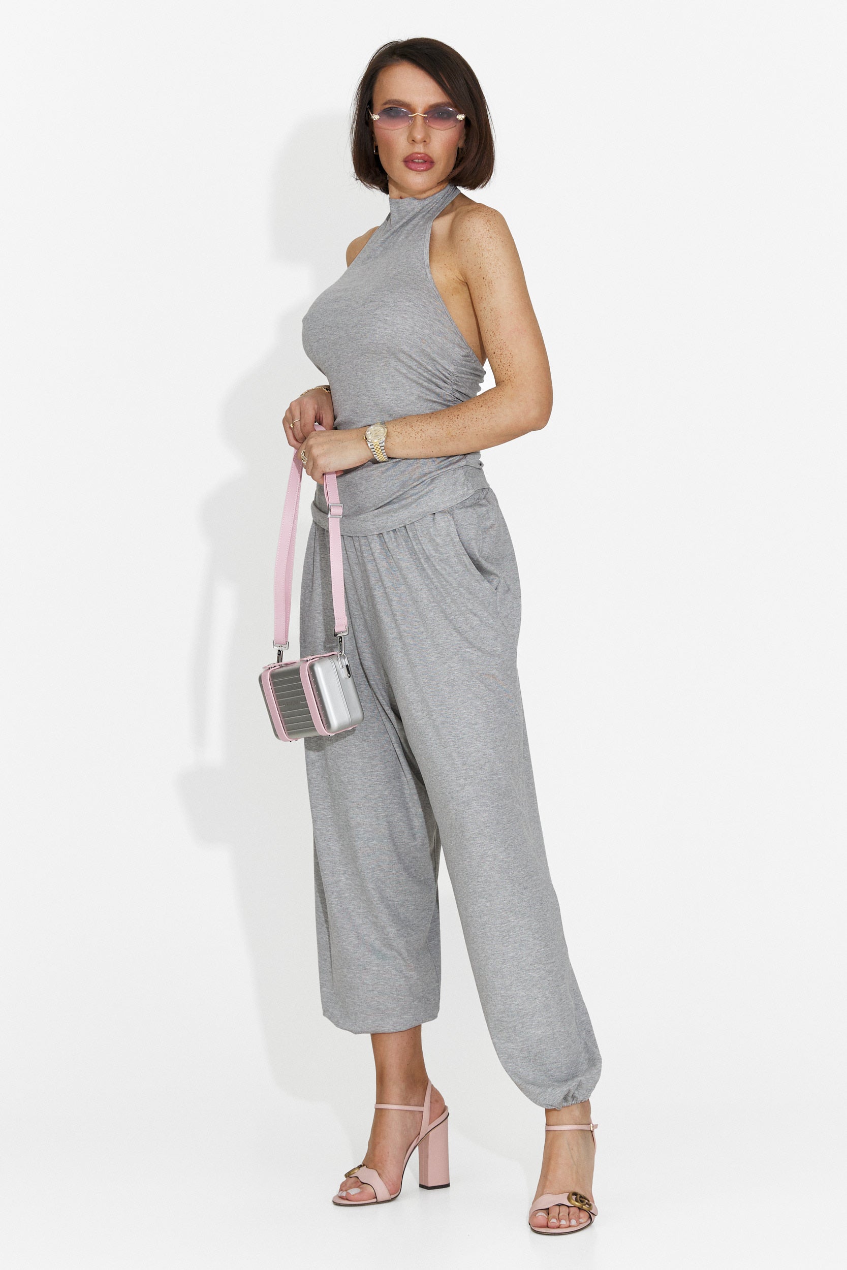Compleu dama casual gri Karem Bogas