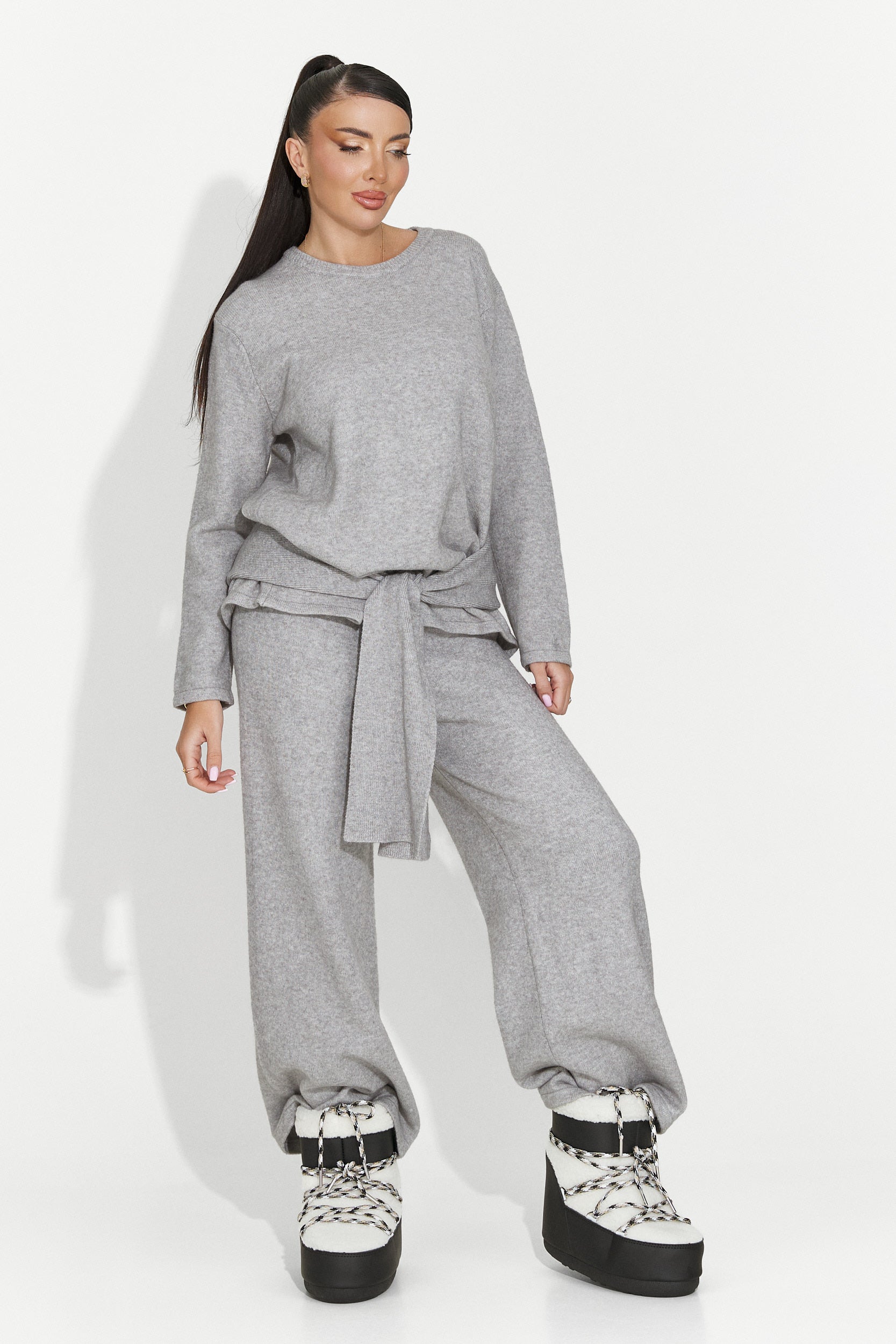 Compleu dama casual gri Vencilie Bogas