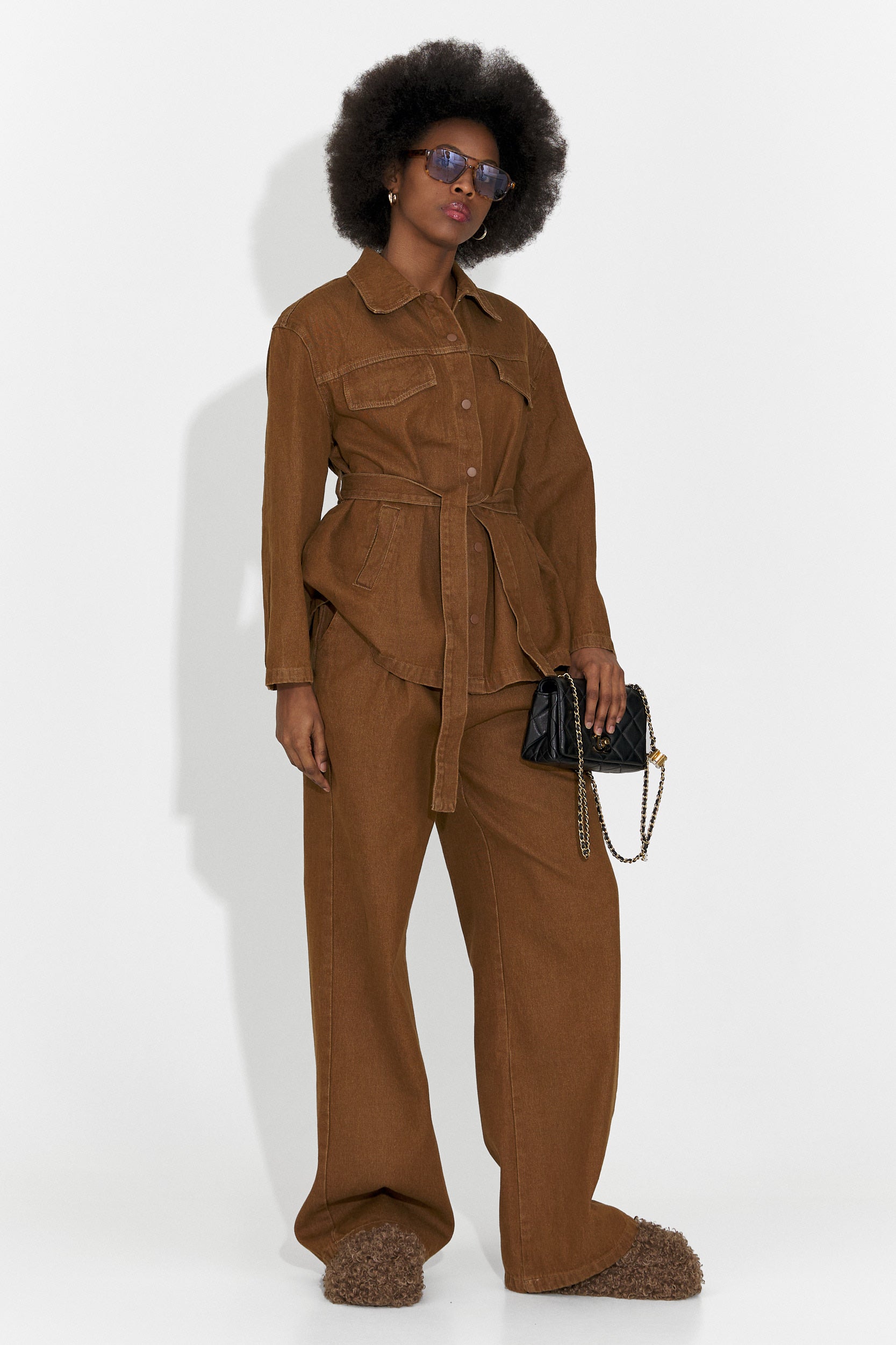 Compleu dama casual maro Isabele Bogas