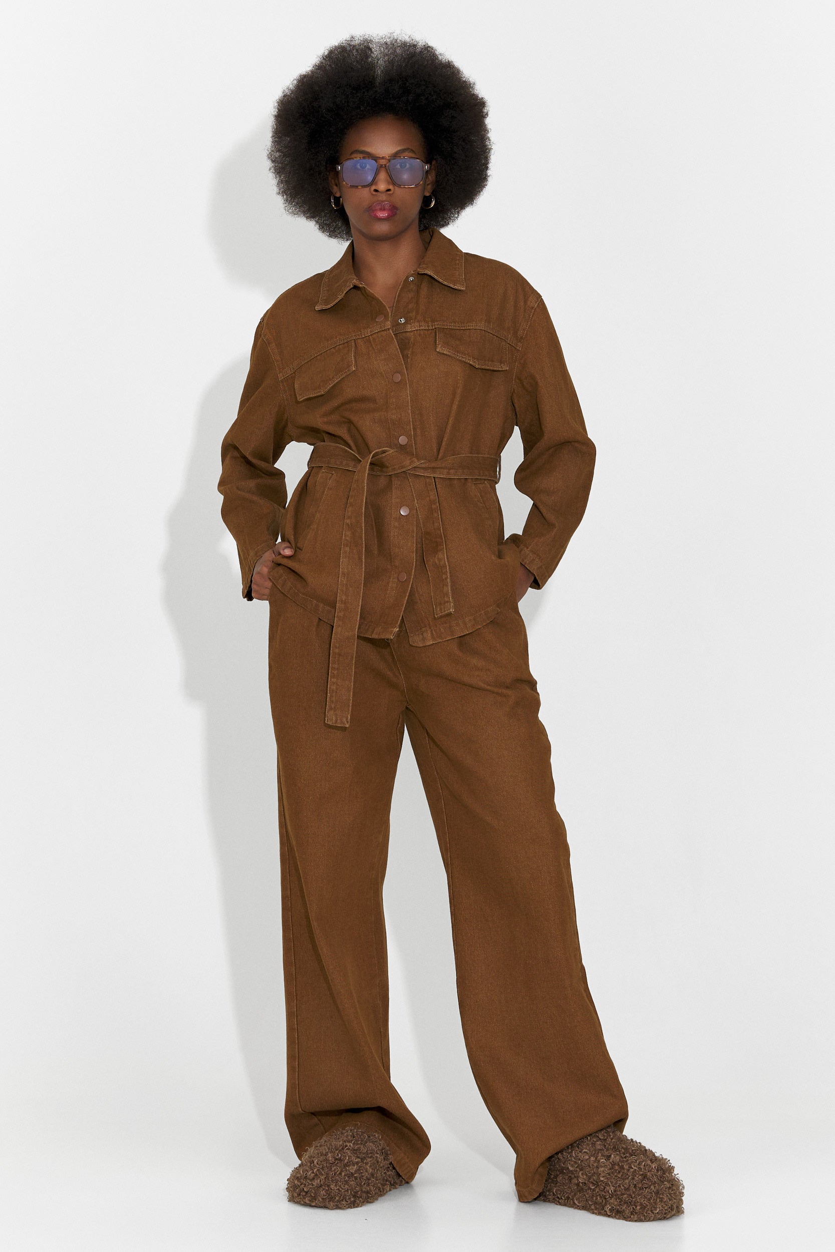 Compleu dama casual maro Isabele Bogas